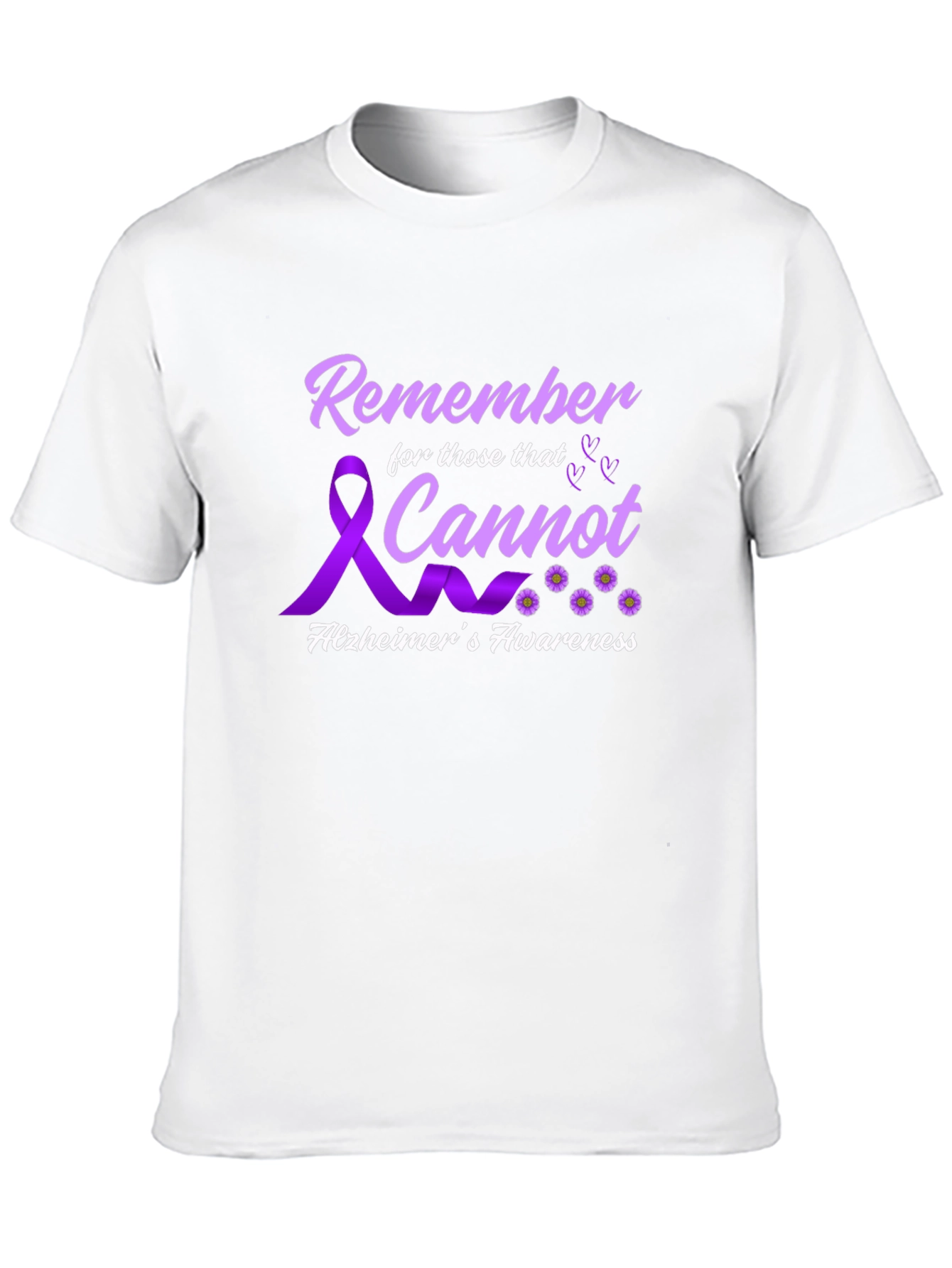 Alzheimers Awareness T-Shirt Remember Those That Cannot