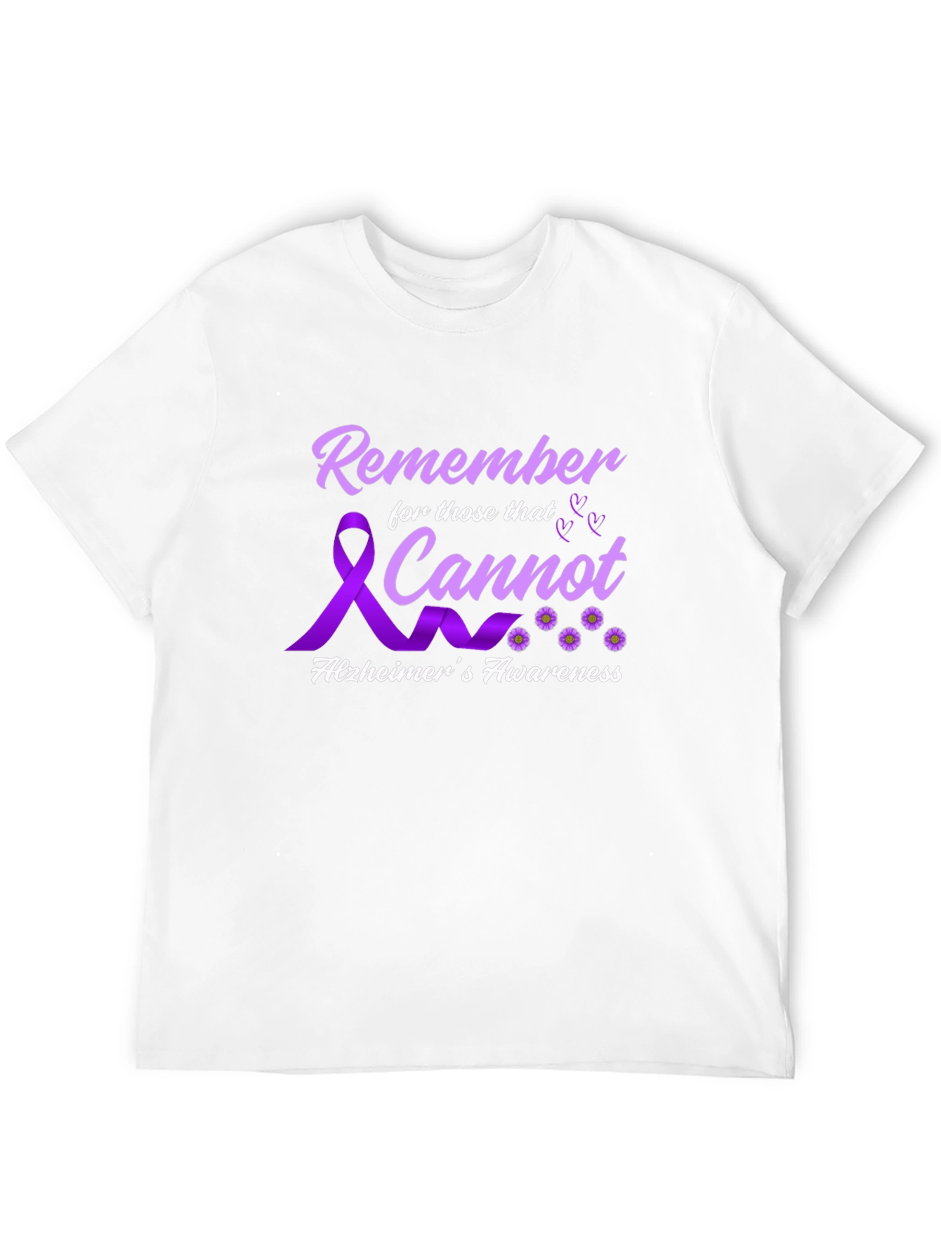 Alzheimers Awareness T-Shirt Remember Those That Cannot