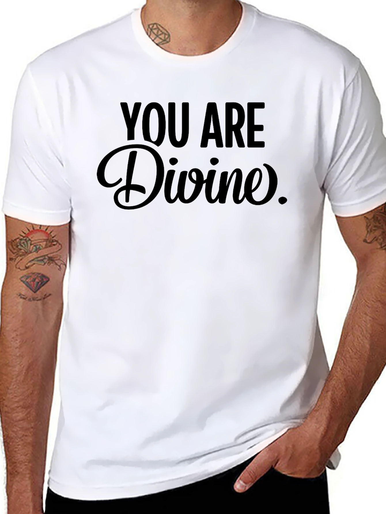 You Are Divine Graphic Tee - Stylish Comfort