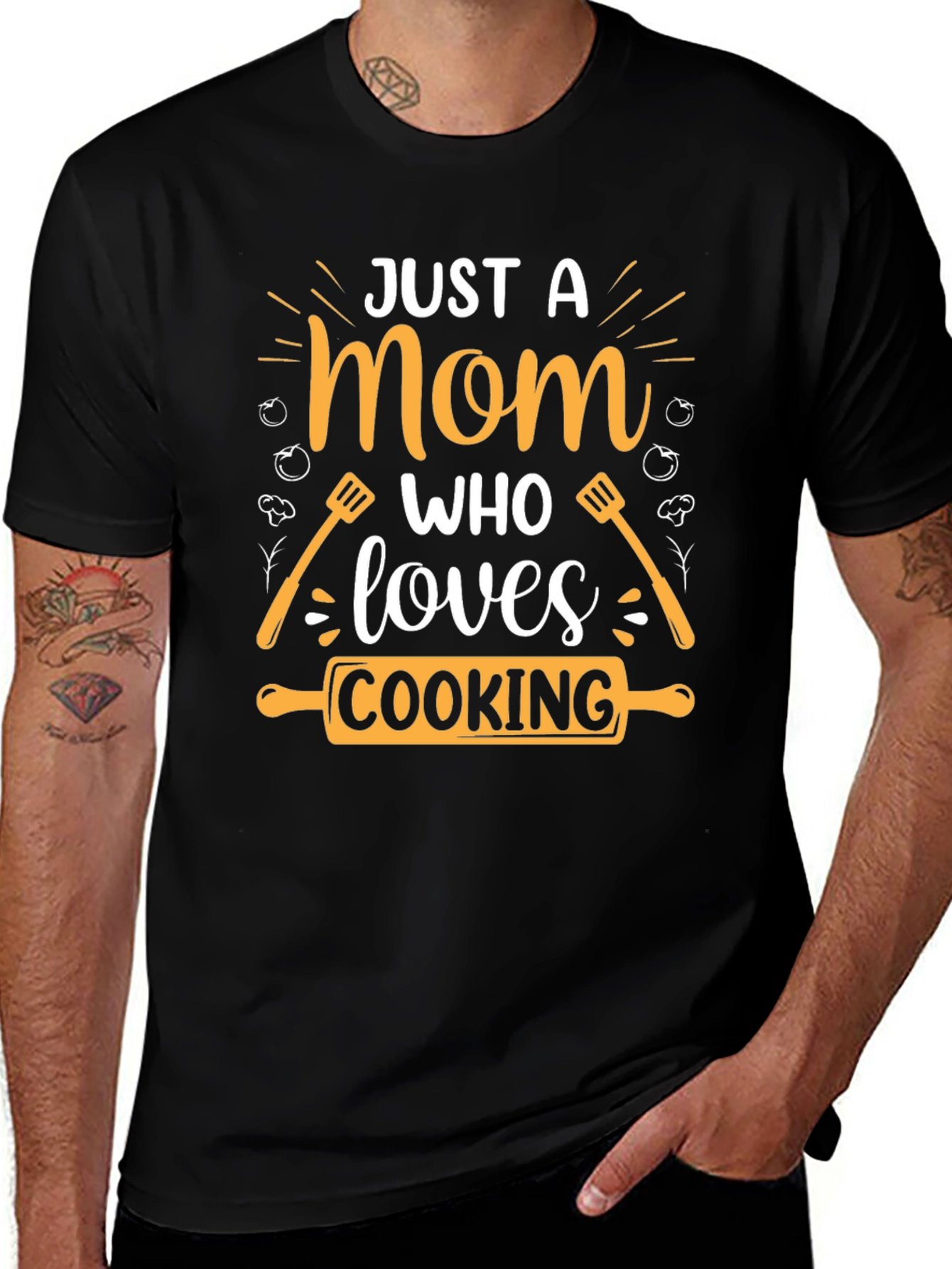 Just a Mom Who Loves Cooking T-Shirt