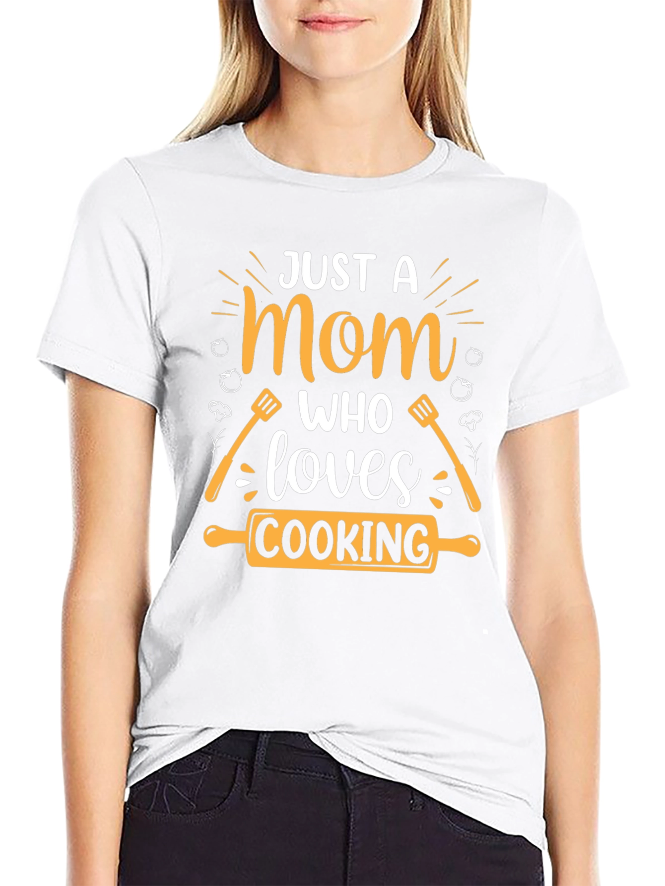 Just a Mom Who Loves Cooking T-Shirt