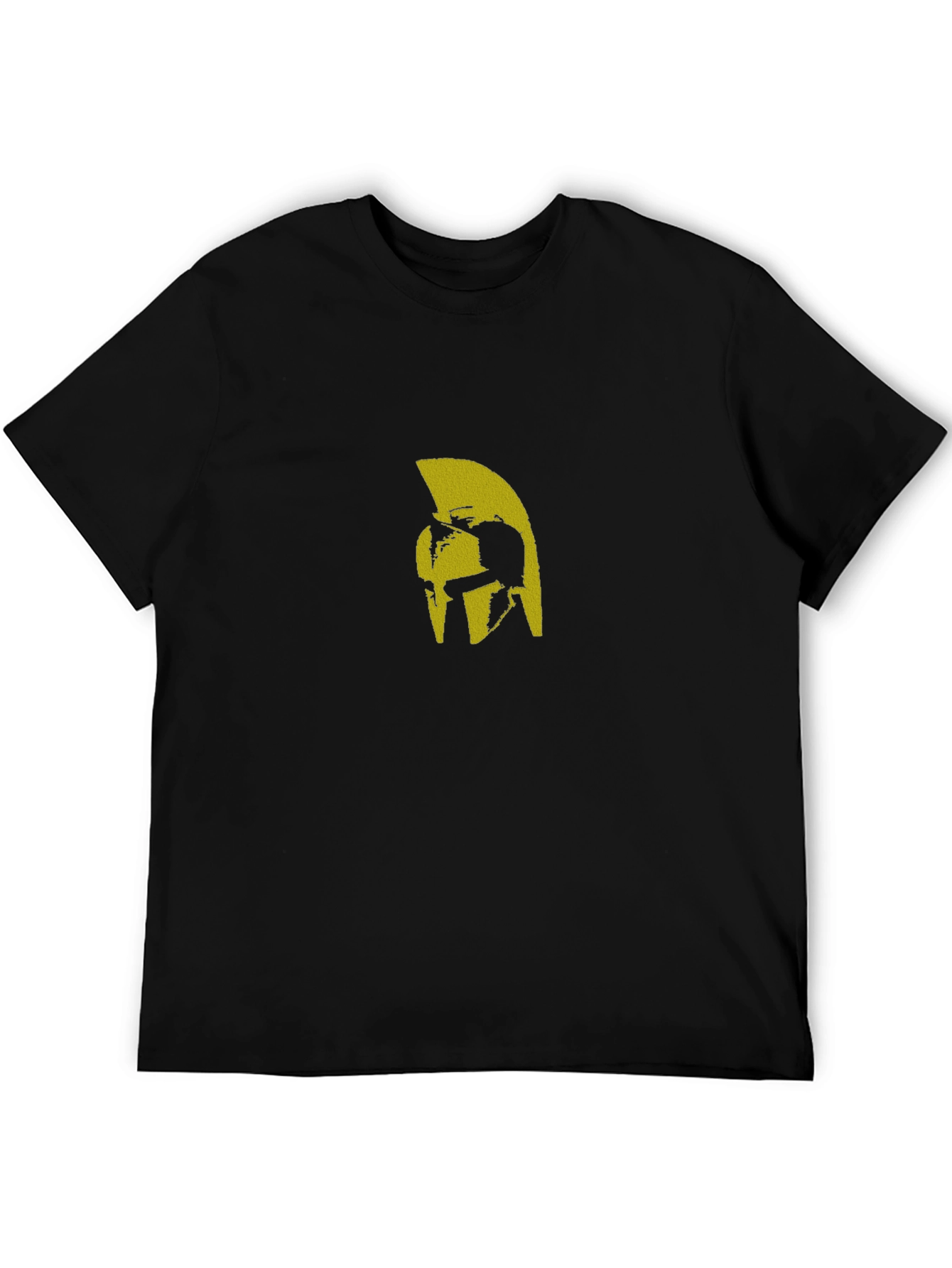 Spartan Helmet Graphic T-Shirt - Black