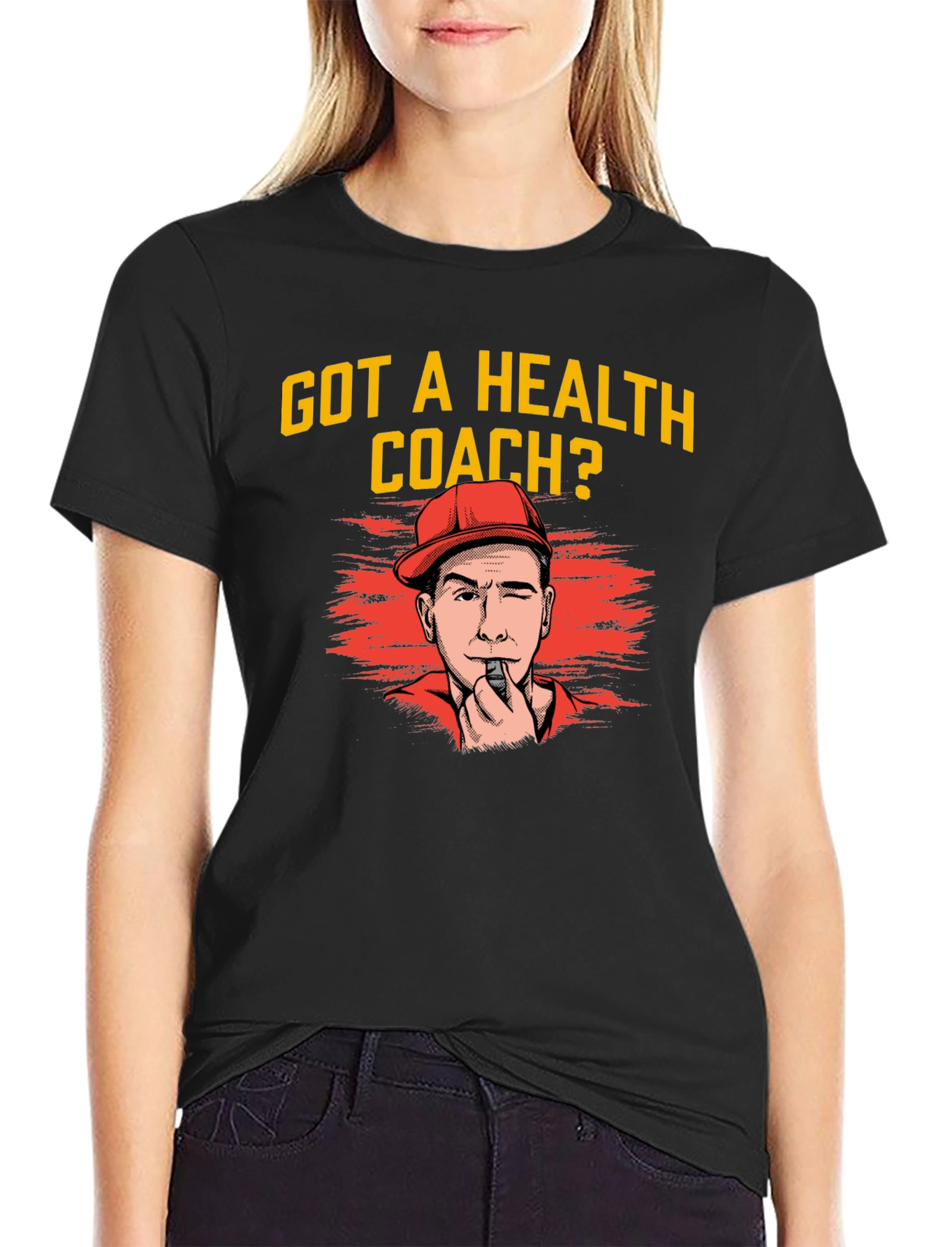 Got A Health Coach? Graphic Tee - Black