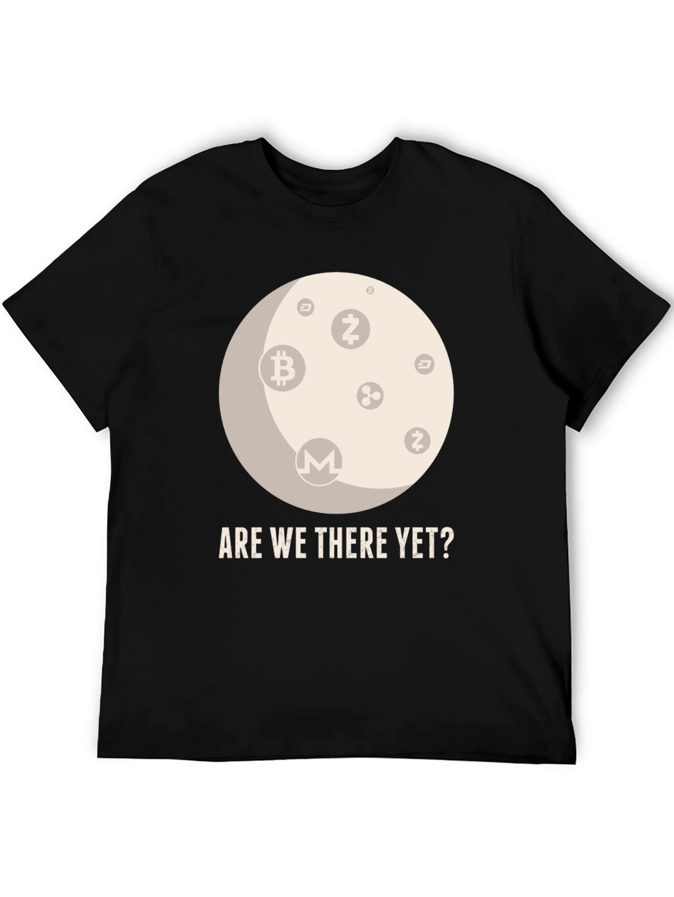 Crypto Moon T-Shirt - Are We There Yet?