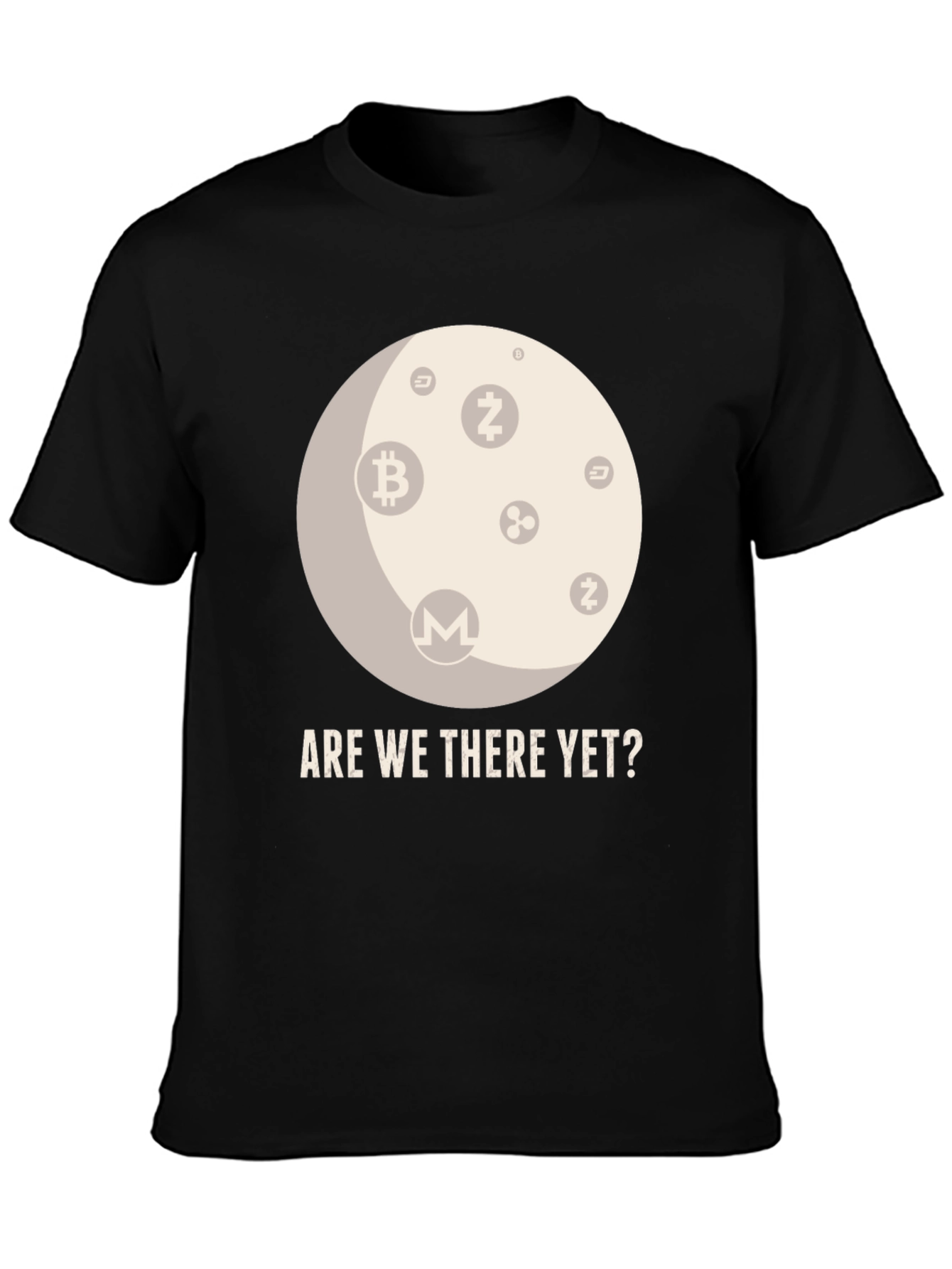 Crypto Moon T-Shirt - Are We There Yet?