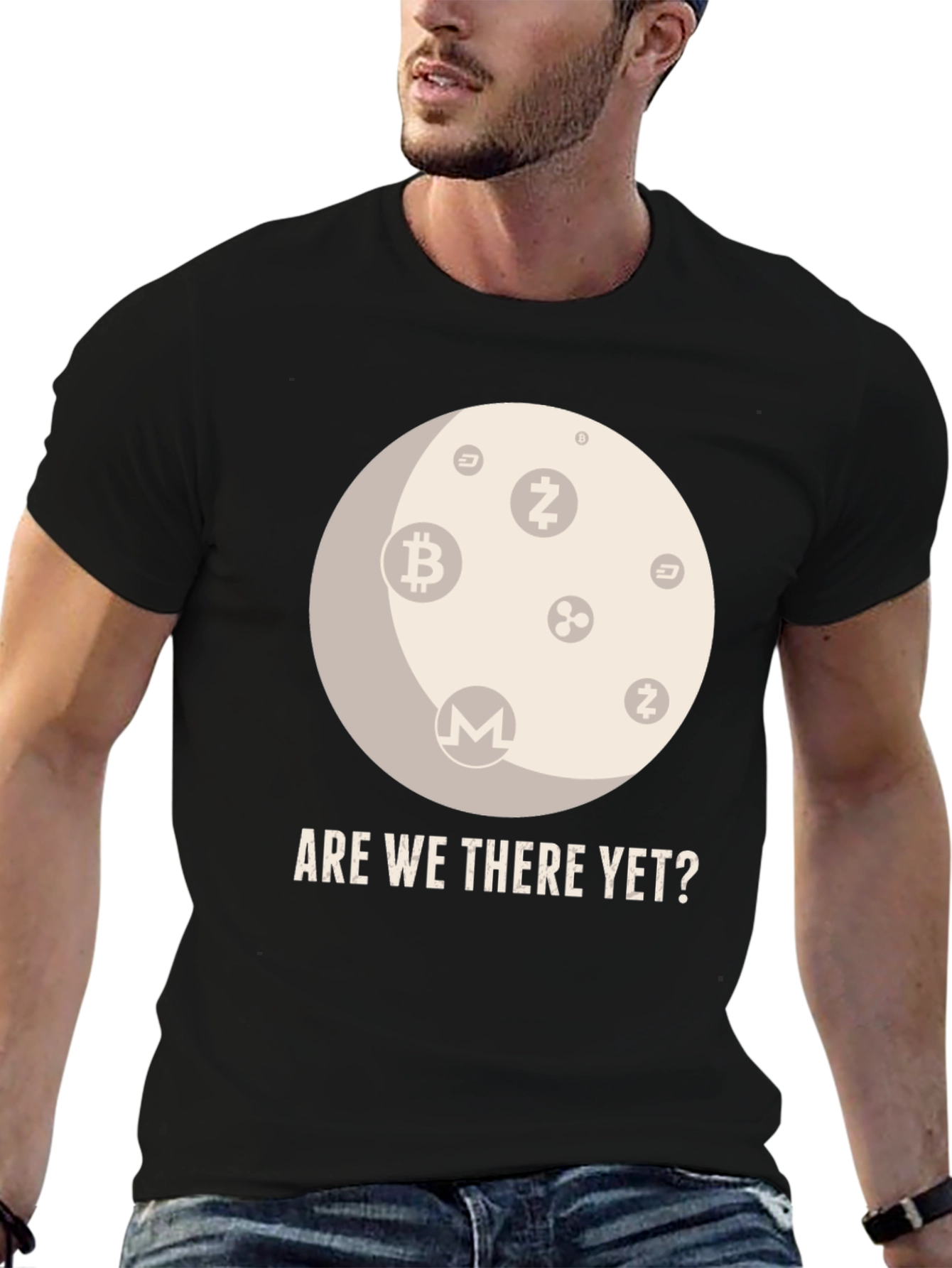 Crypto Moon T-Shirt - Are We There Yet?