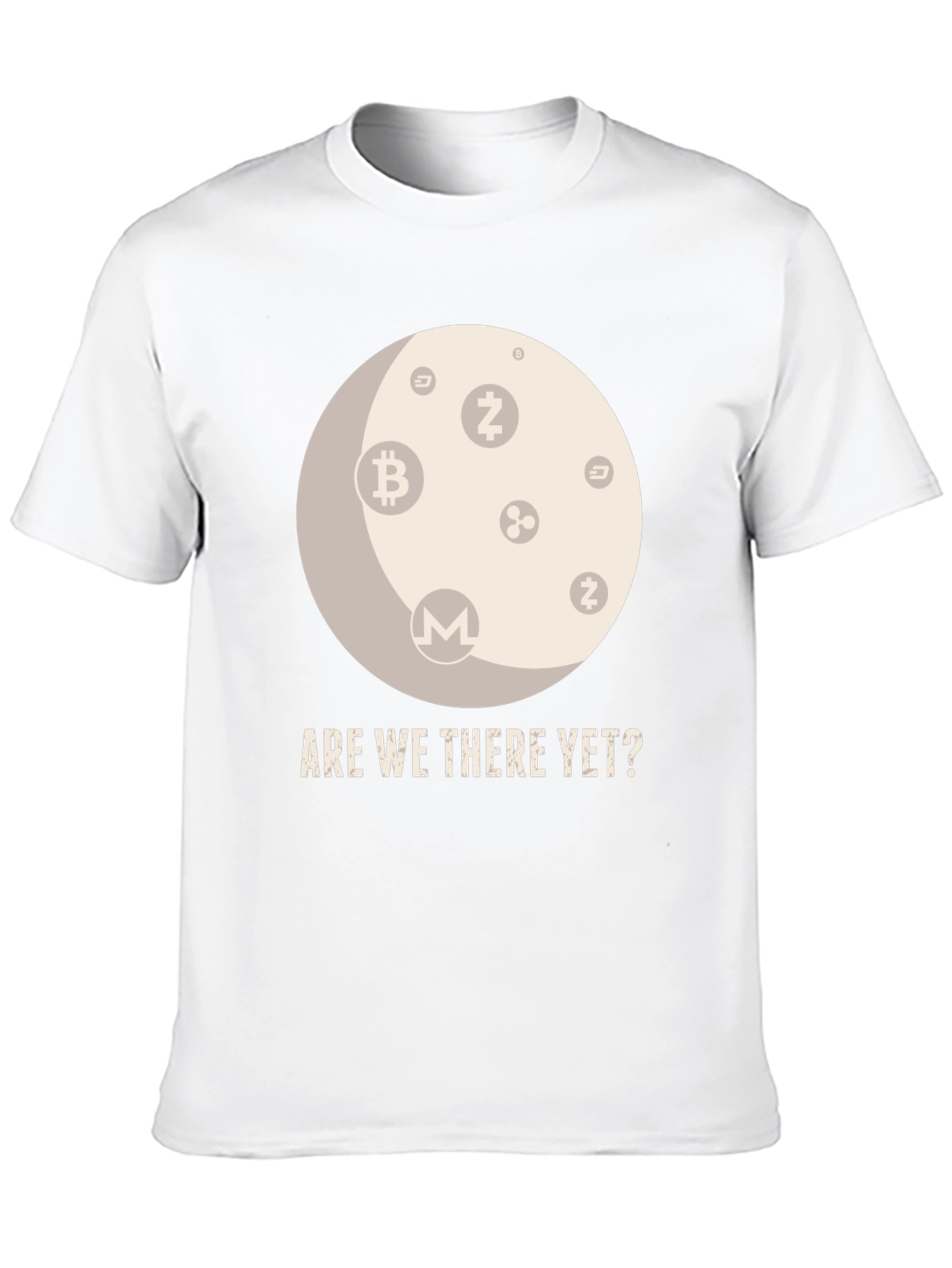 Crypto Moon T-Shirt - Are We There Yet?