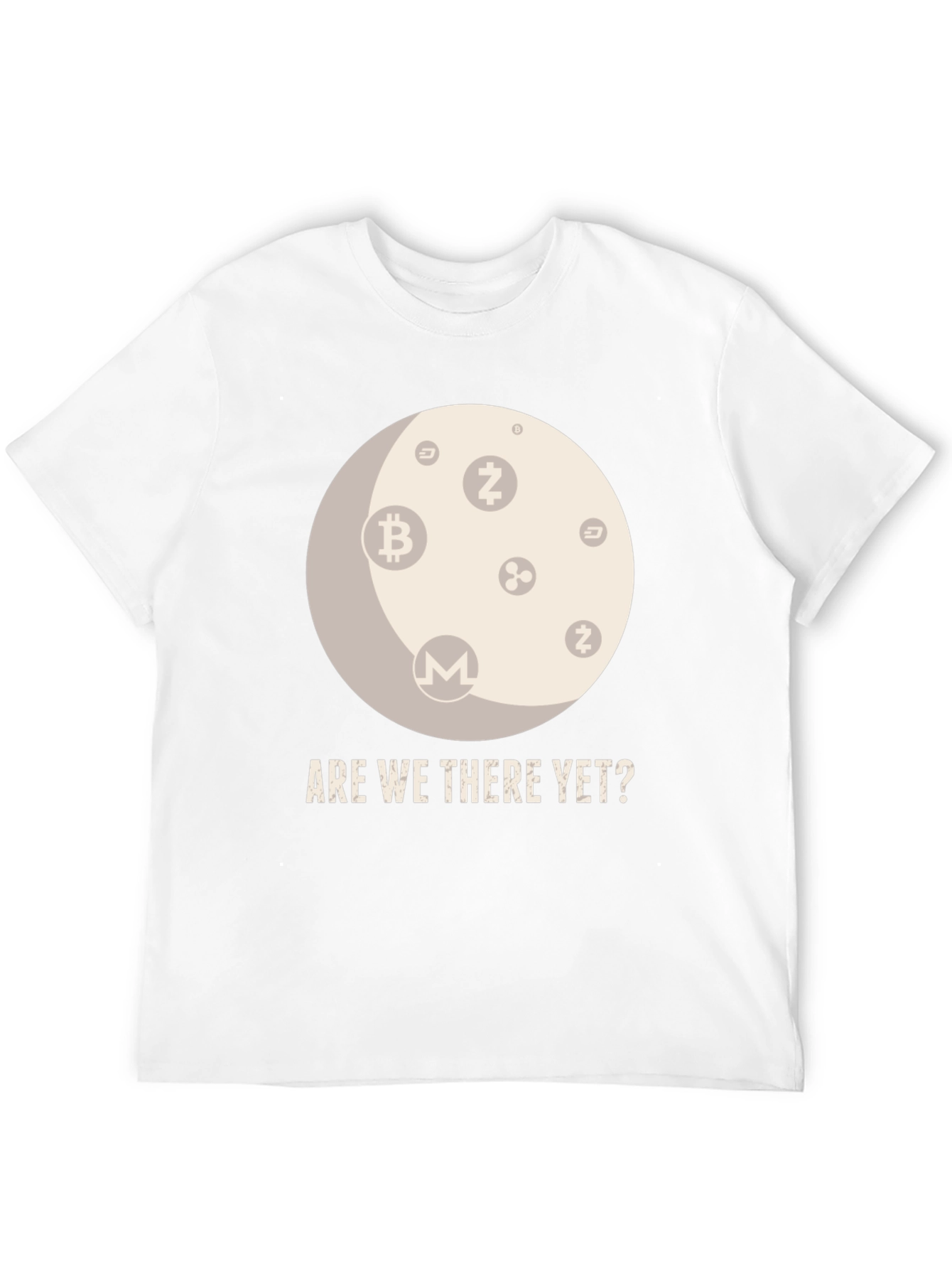 Crypto Moon T-Shirt - Are We There Yet?