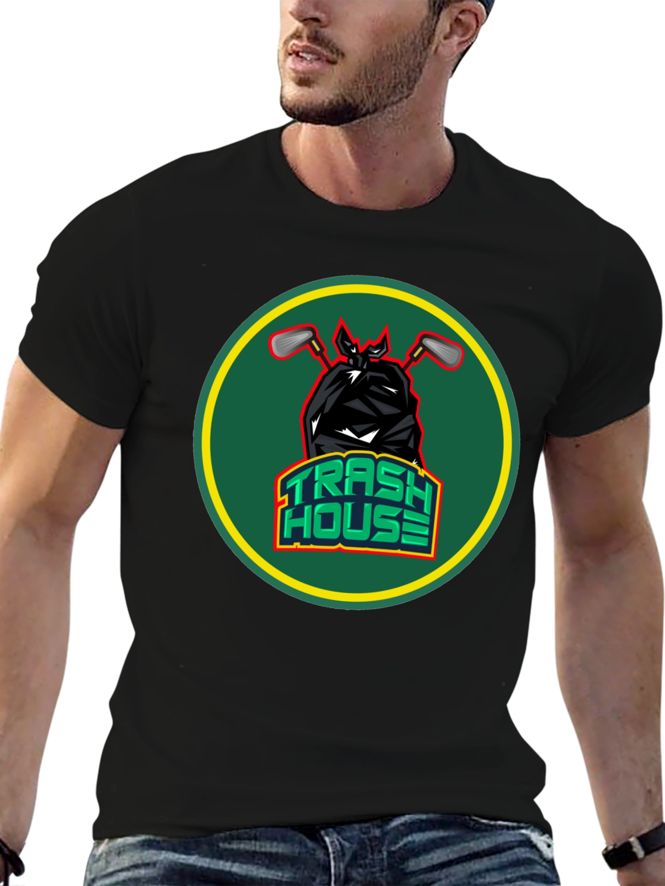 Trash House Golf T-Shirt - Comfy & Stylish