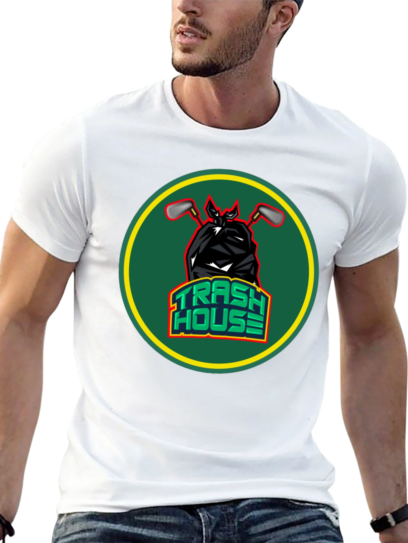 Trash House Golf T-Shirt - Comfy & Stylish