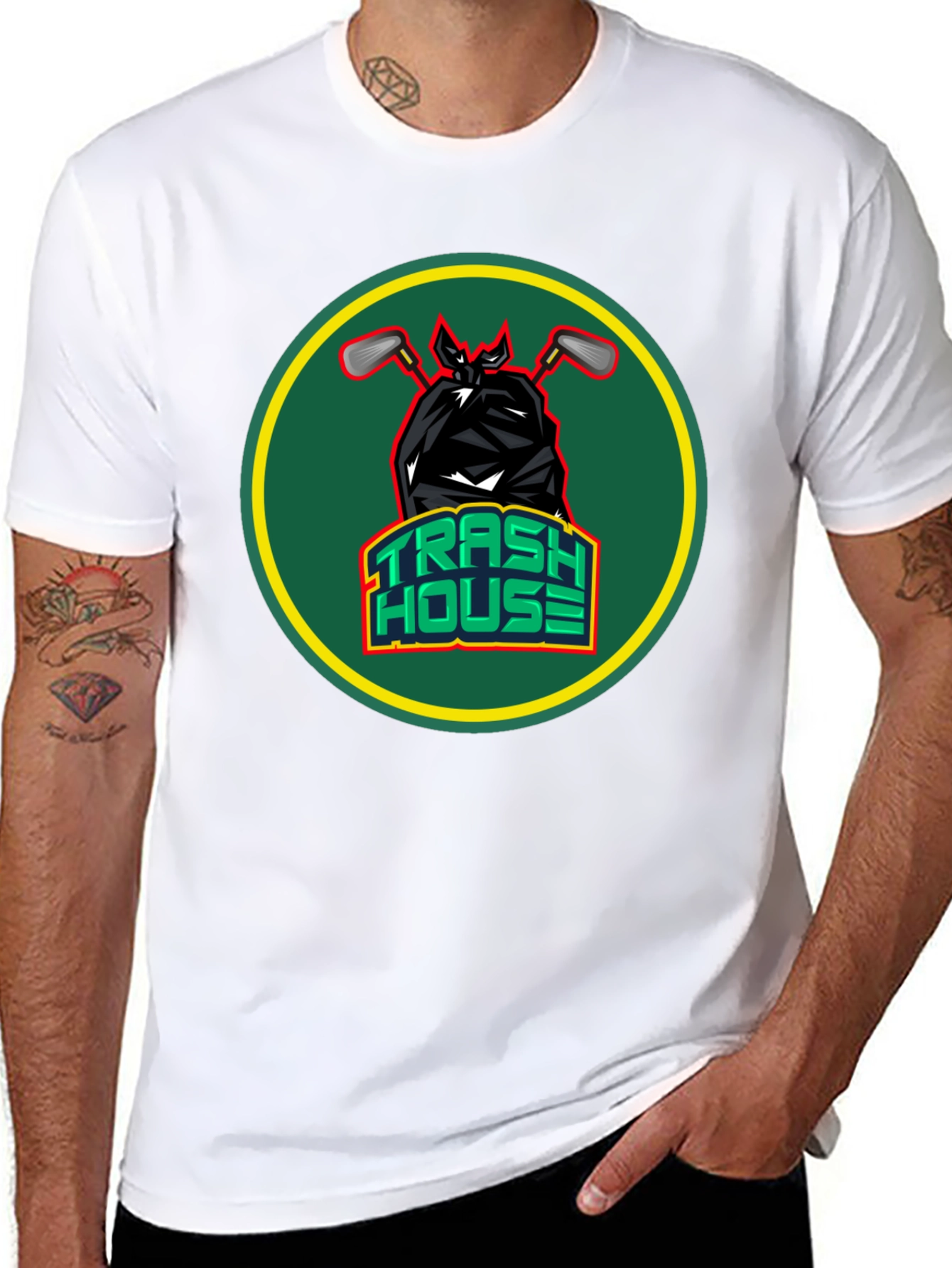 Trash House Golf T-Shirt - Comfy & Stylish