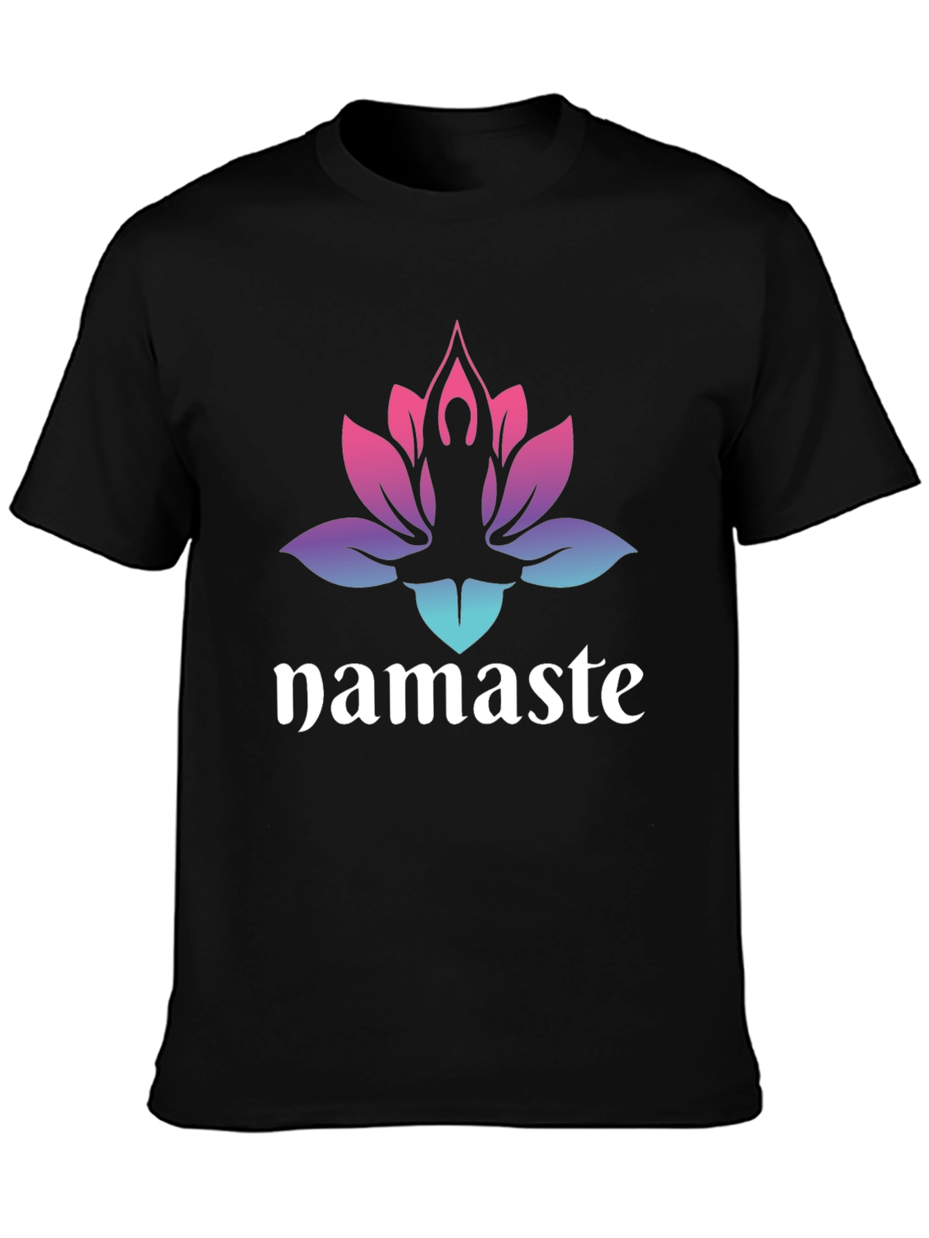 Namaste Yoga Lotus T-Shirt - Relax in Style