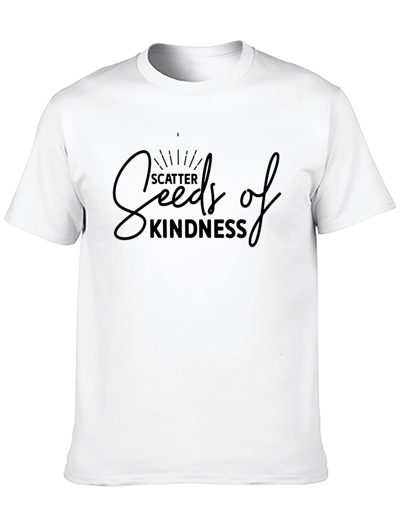 Scatter Seeds of Kindness Black T-Shirt