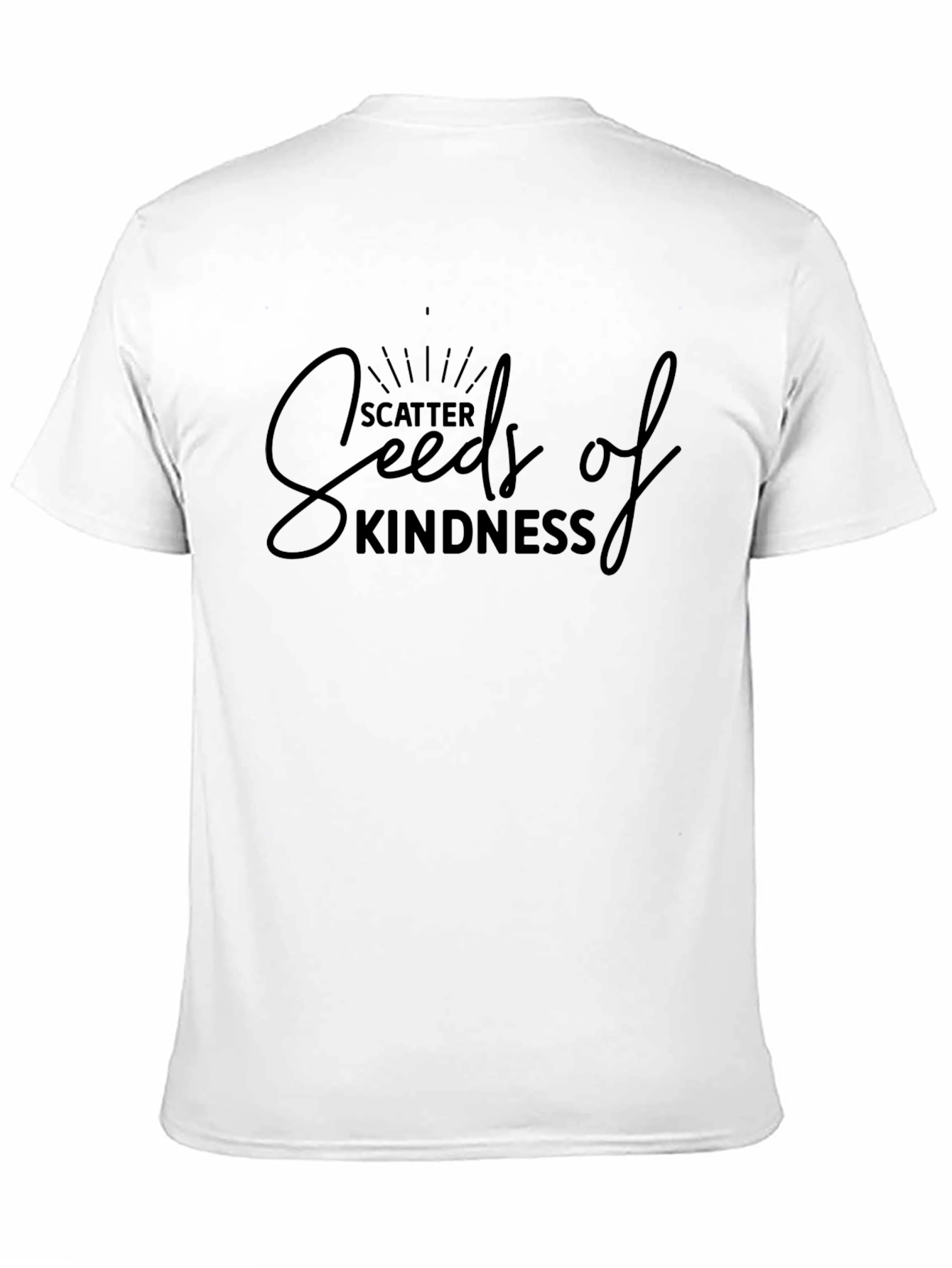 Scatter Seeds of Kindness Black T-Shirt