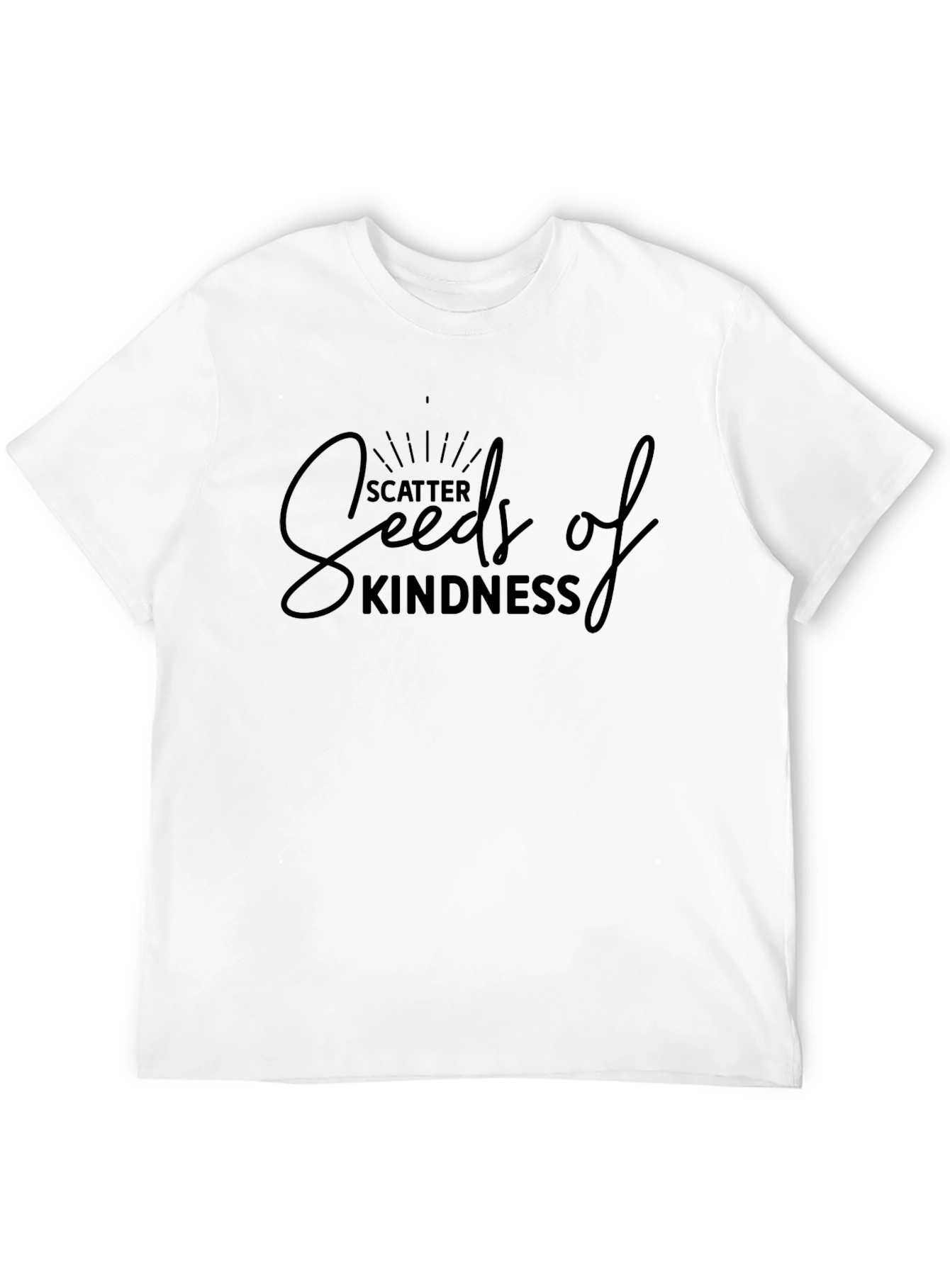 Scatter Seeds of Kindness Black T-Shirt