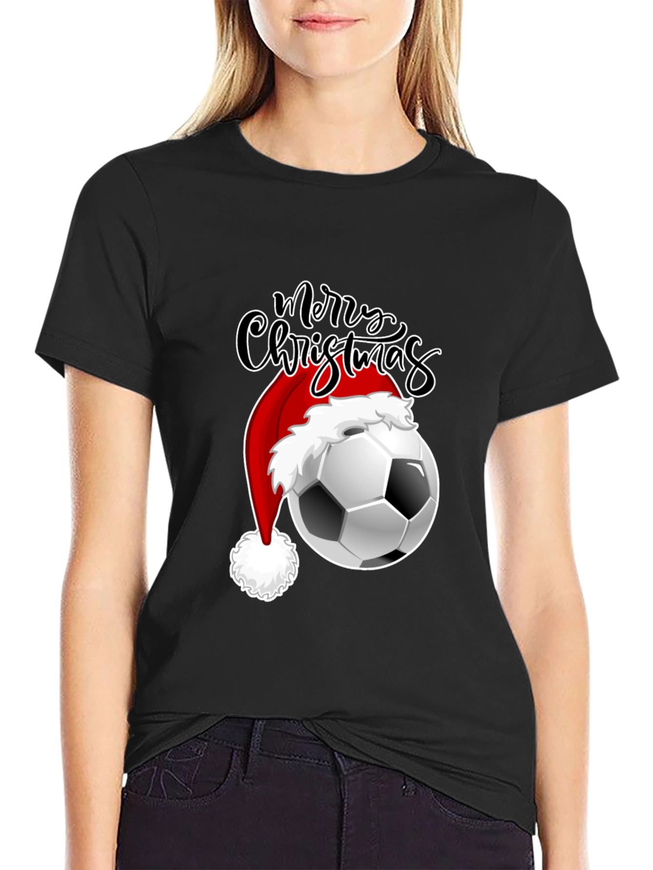 Festive Soccer Christmas T-Shirt