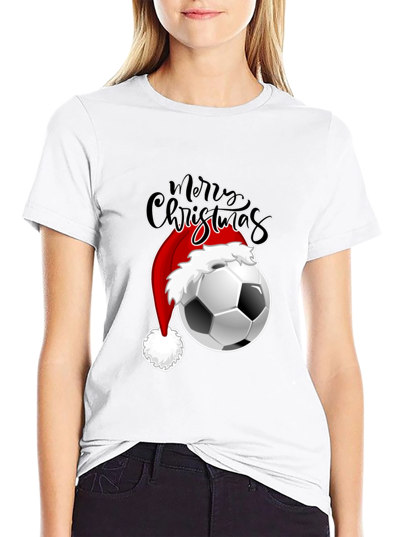 Festive Soccer Christmas T-Shirt