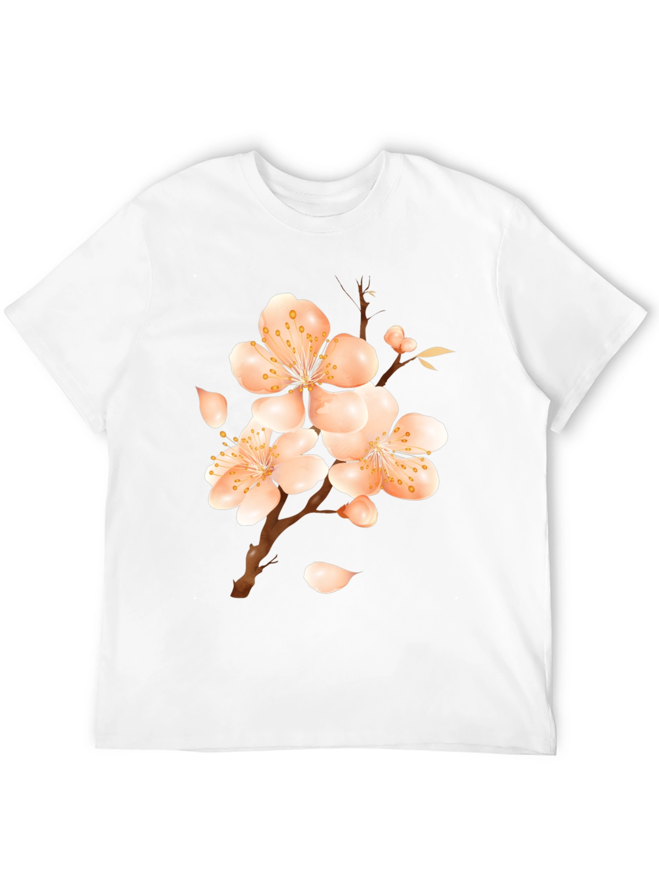 Blossom Print Black T-Shirt