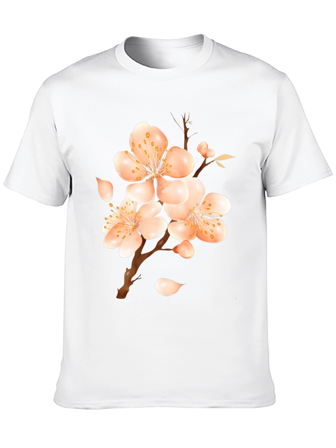 Blossom Print Black T-Shirt