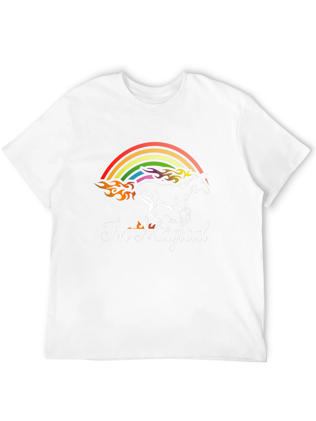 Im Magical Unicorn Rainbow Graphic T-Shirt