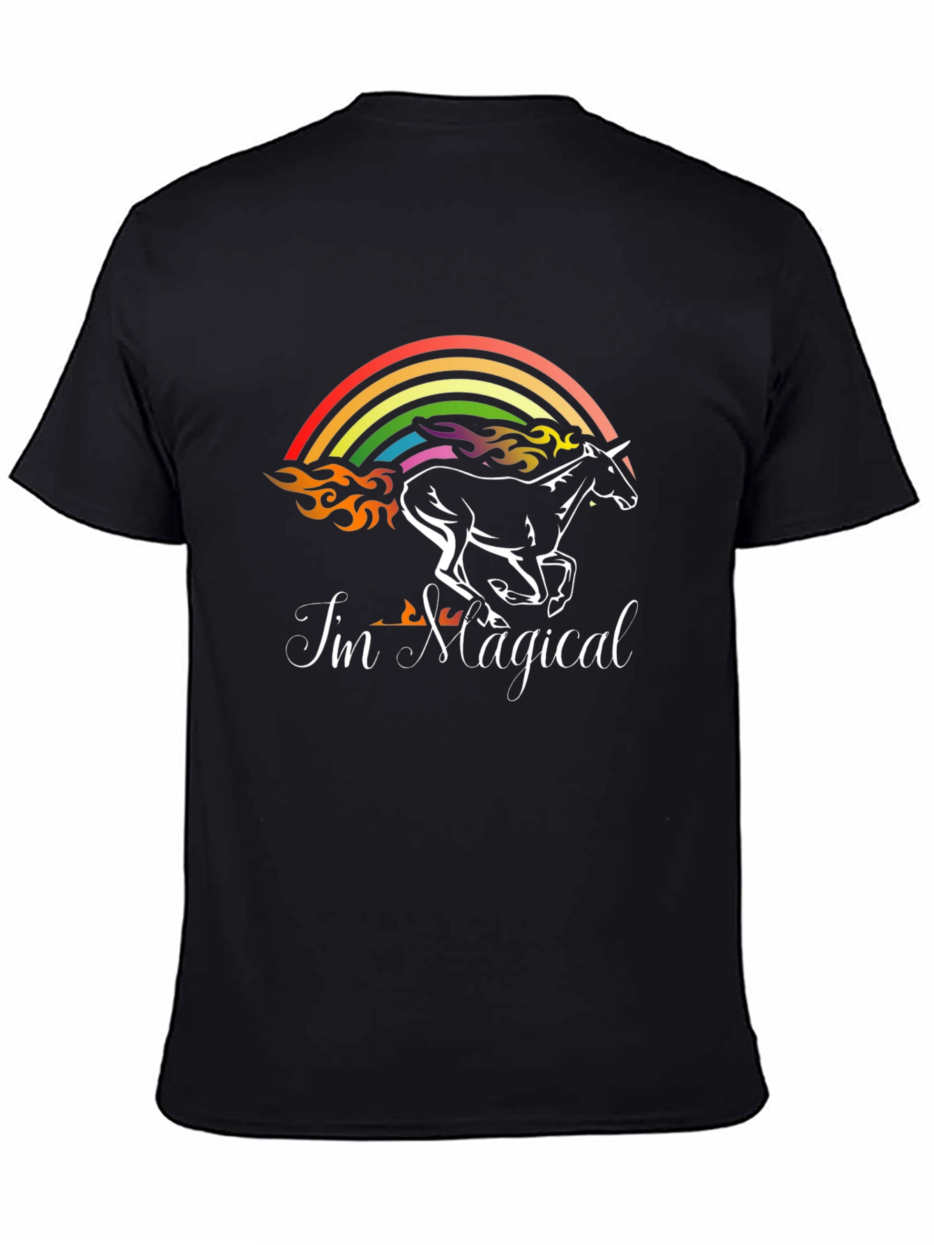 Im Magical Unicorn Rainbow Graphic T-Shirt