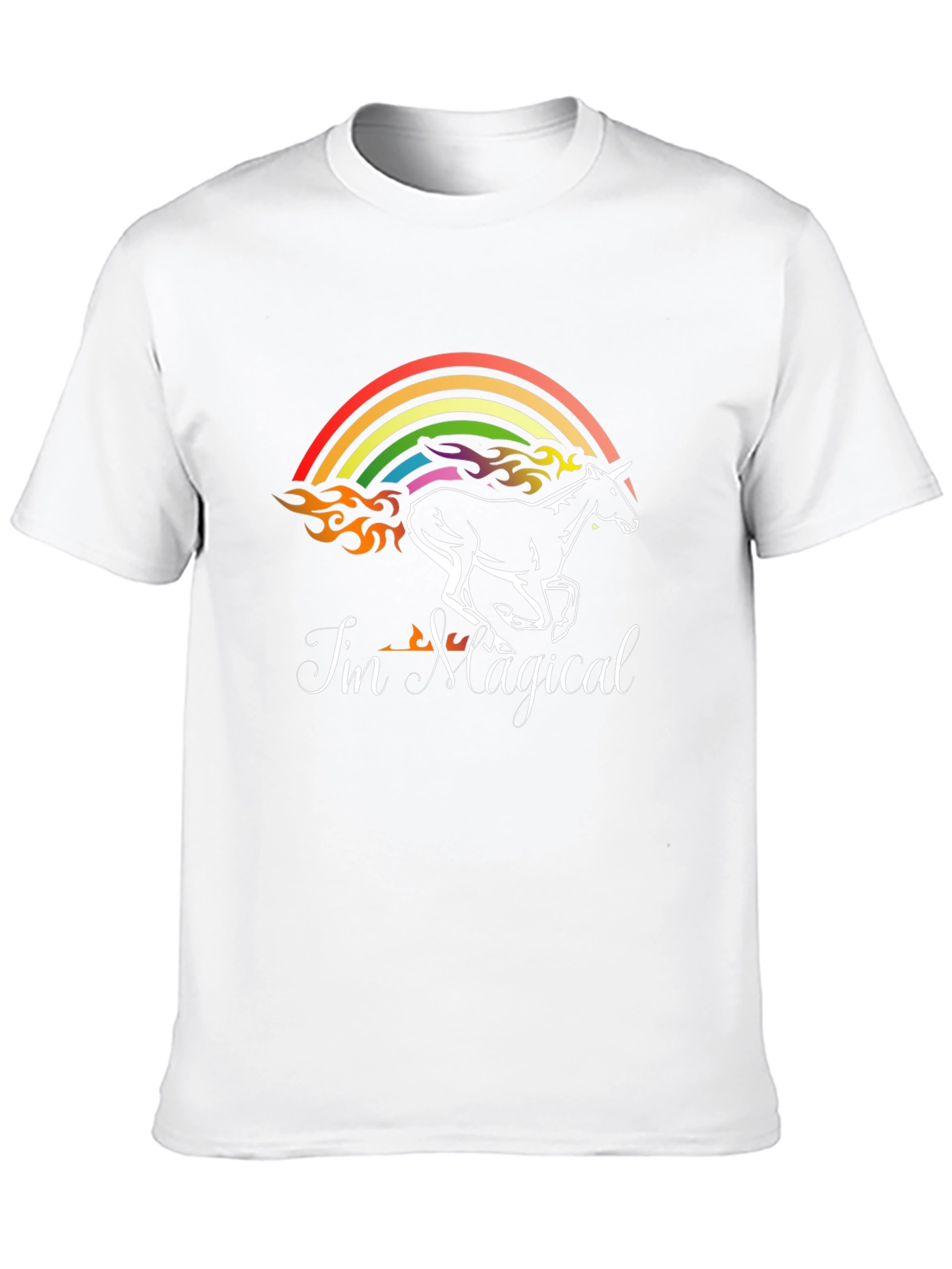 Im Magical Unicorn Rainbow Graphic T-Shirt