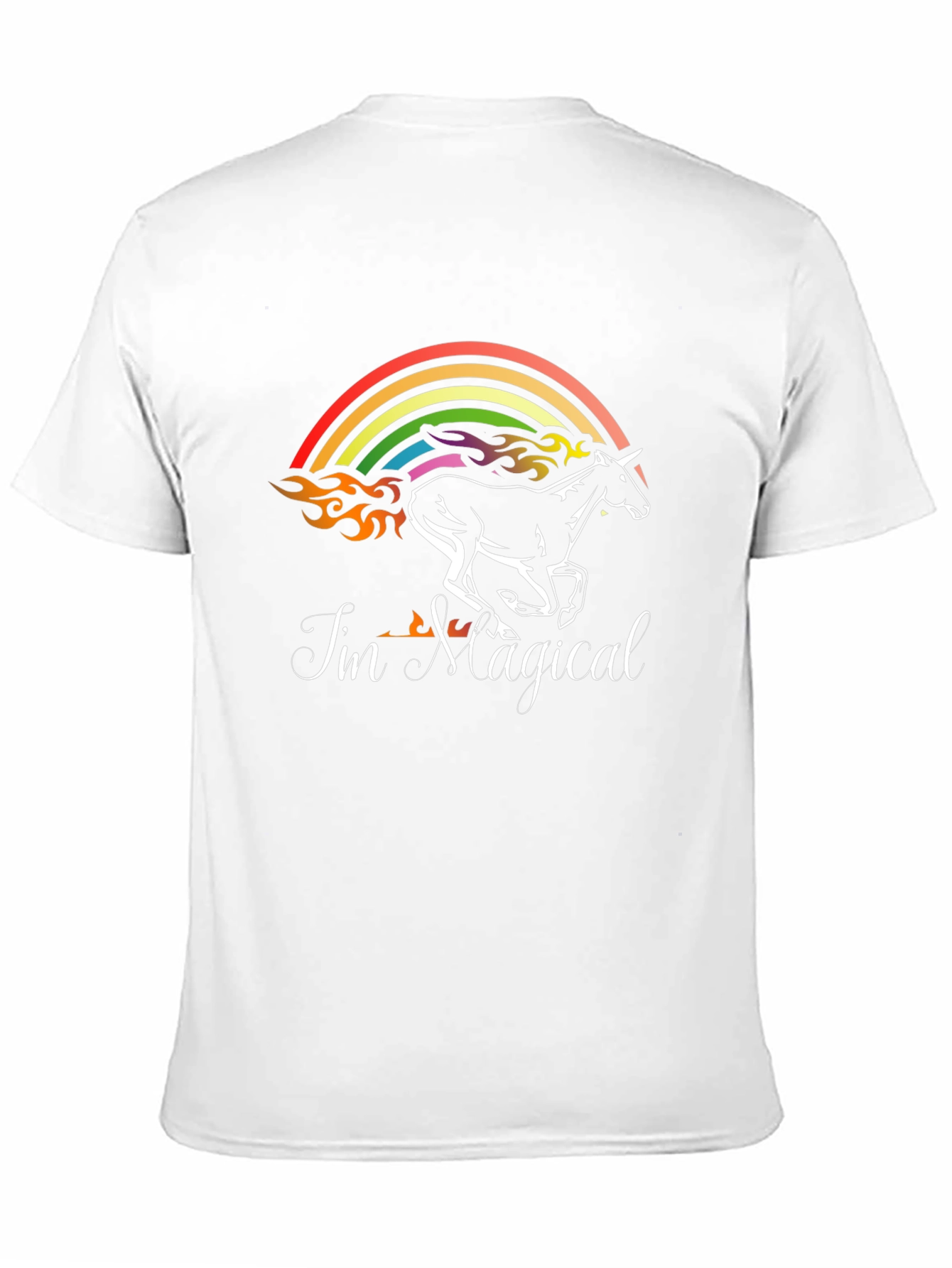 Im Magical Unicorn Rainbow Graphic T-Shirt