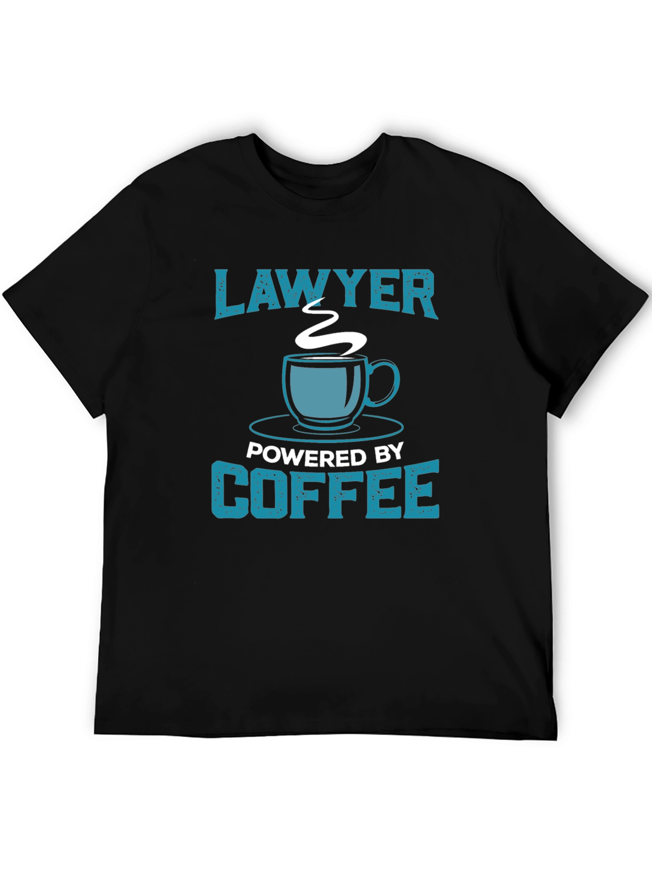 Lawyer Powered by Coffee Graphic Tee