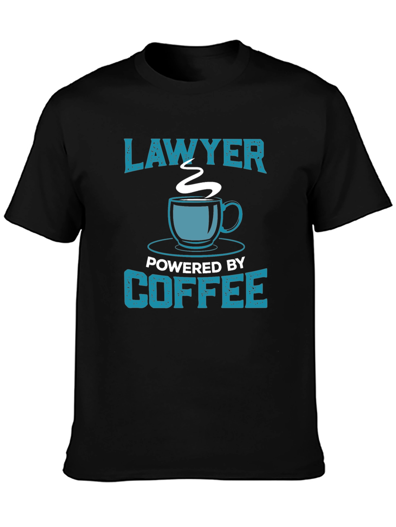 Lawyer Powered by Coffee Graphic Tee
