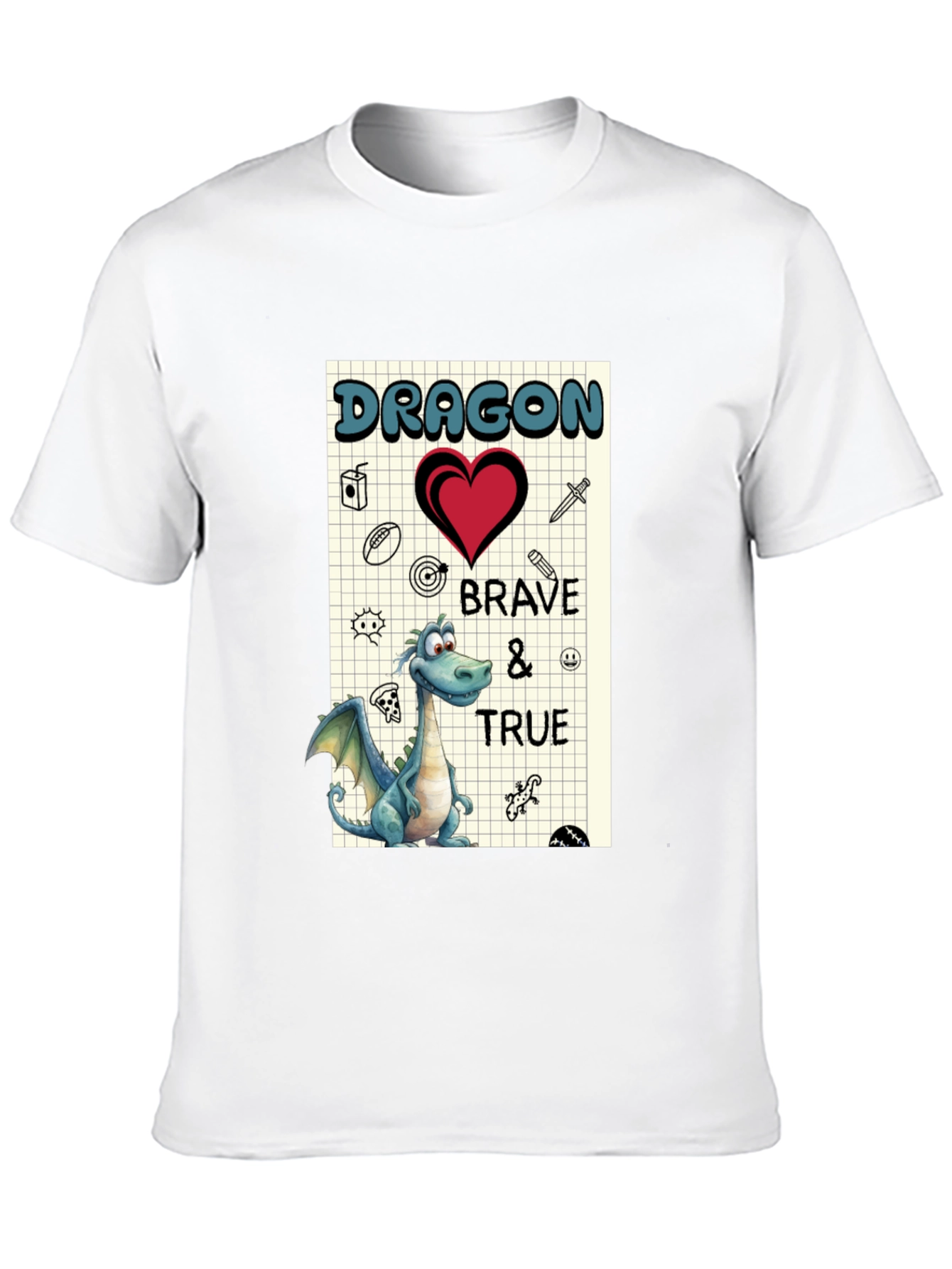 Dragon Brave & True Graphic T-Shirt