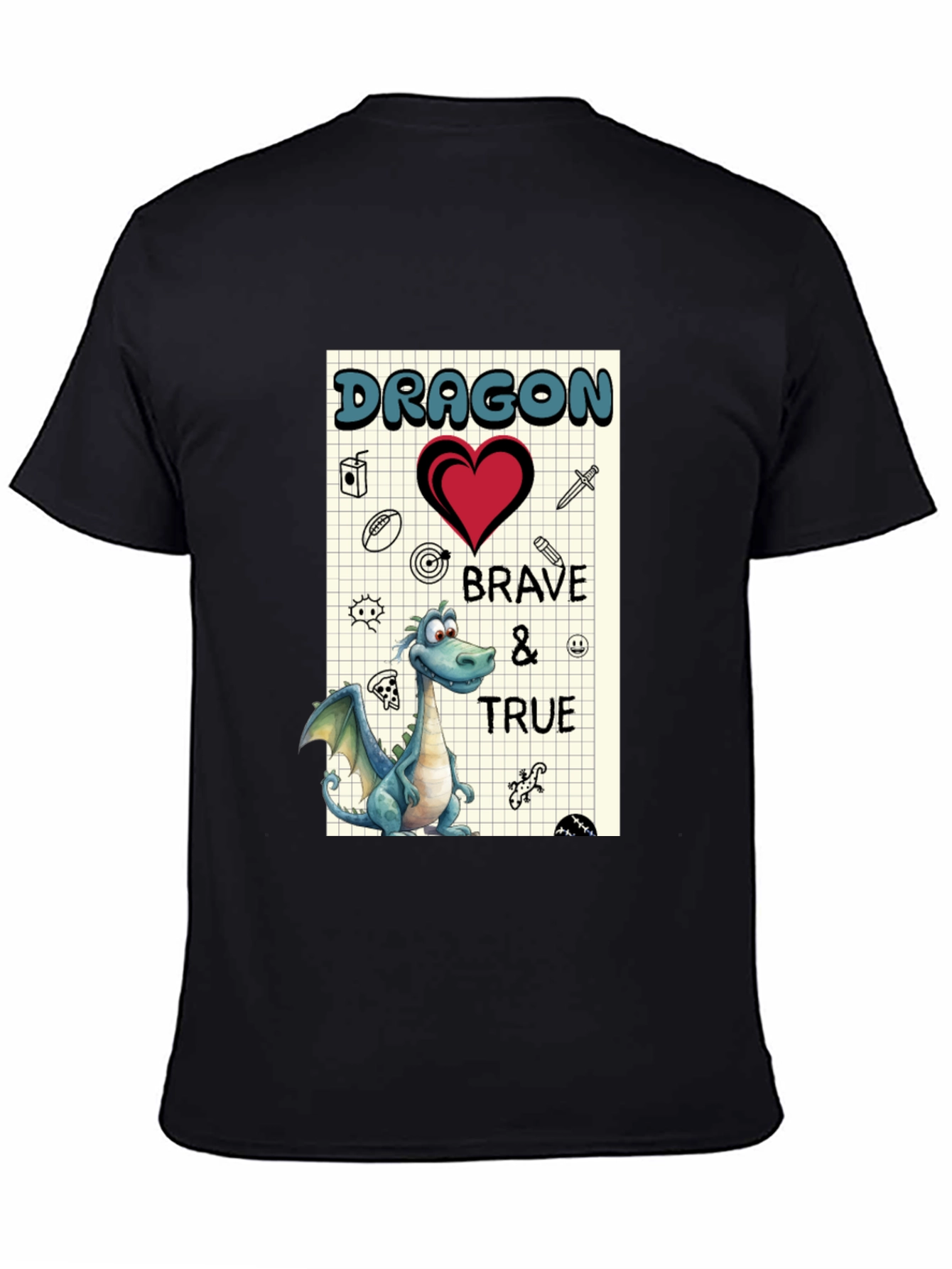 Dragon Brave & True Graphic T-Shirt