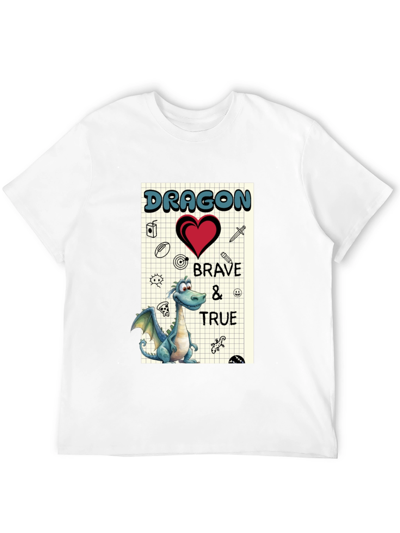 Dragon Brave & True Graphic T-Shirt