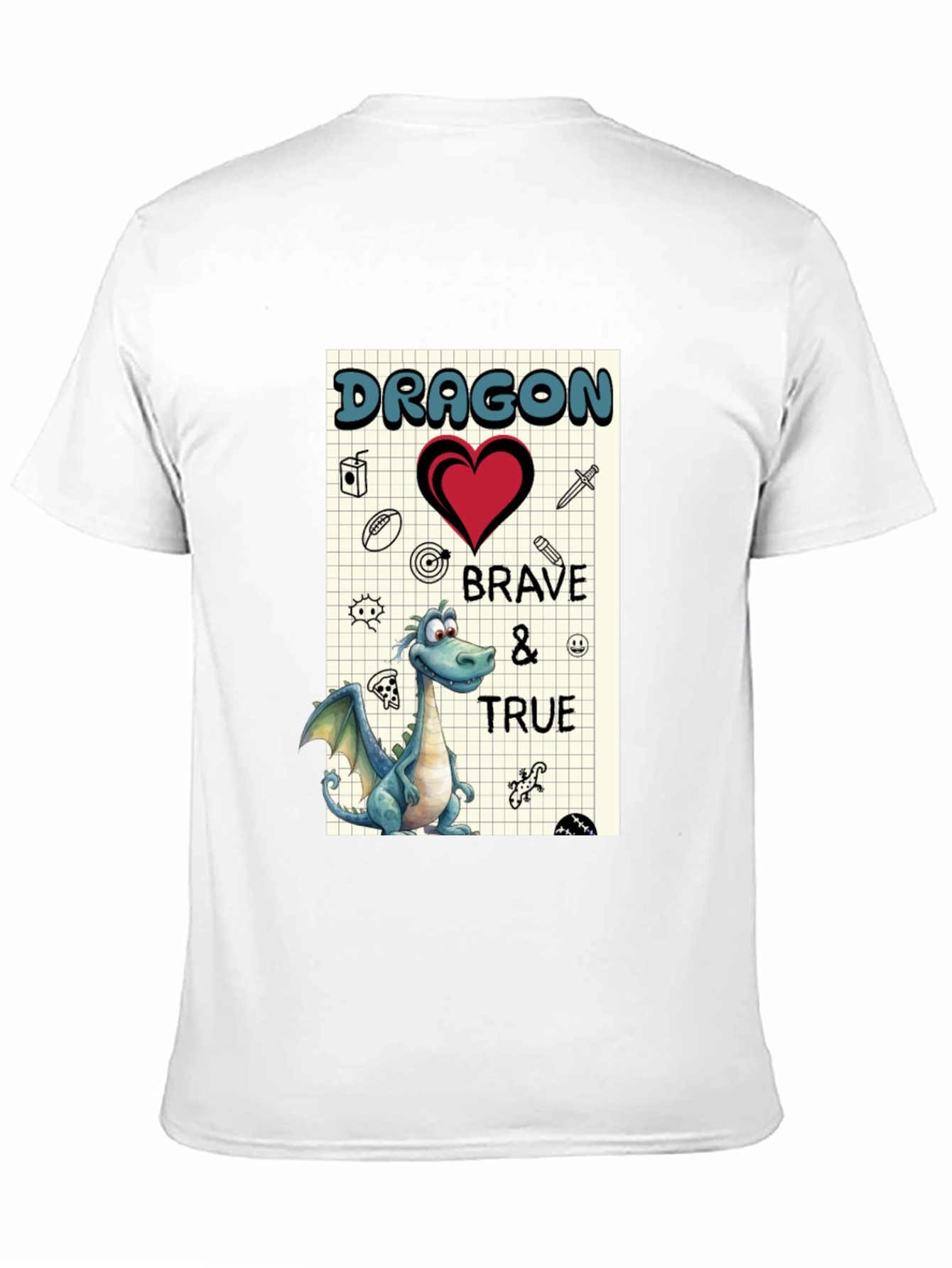 Dragon Brave & True Graphic T-Shirt