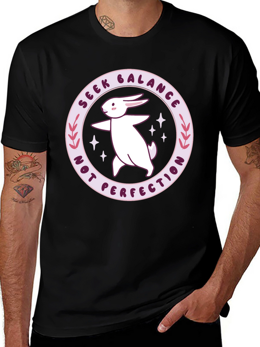 Balance Bunny Graphic Tee - Seek Balance T-Shirt