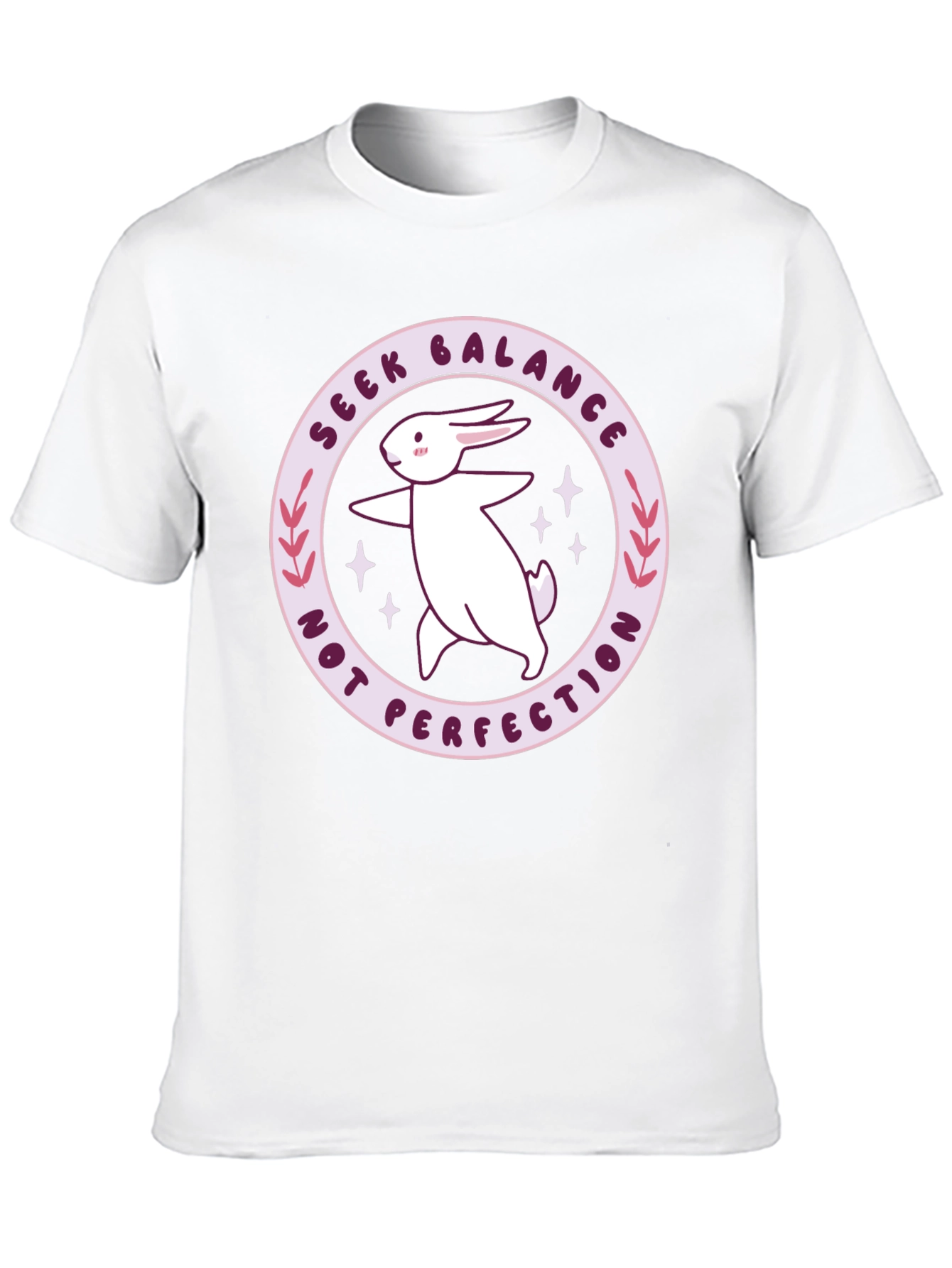 Balance Bunny Graphic Tee - Seek Balance T-Shirt