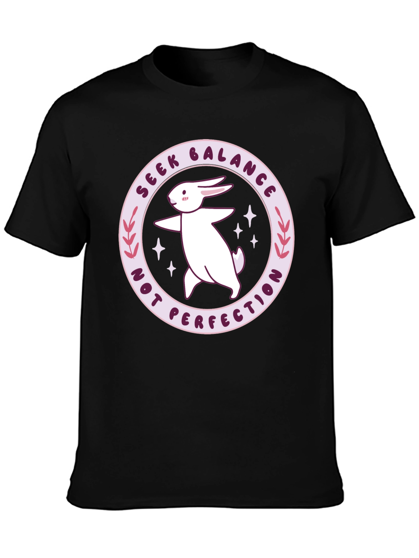 Balance Bunny Graphic Tee - Seek Balance T-Shirt