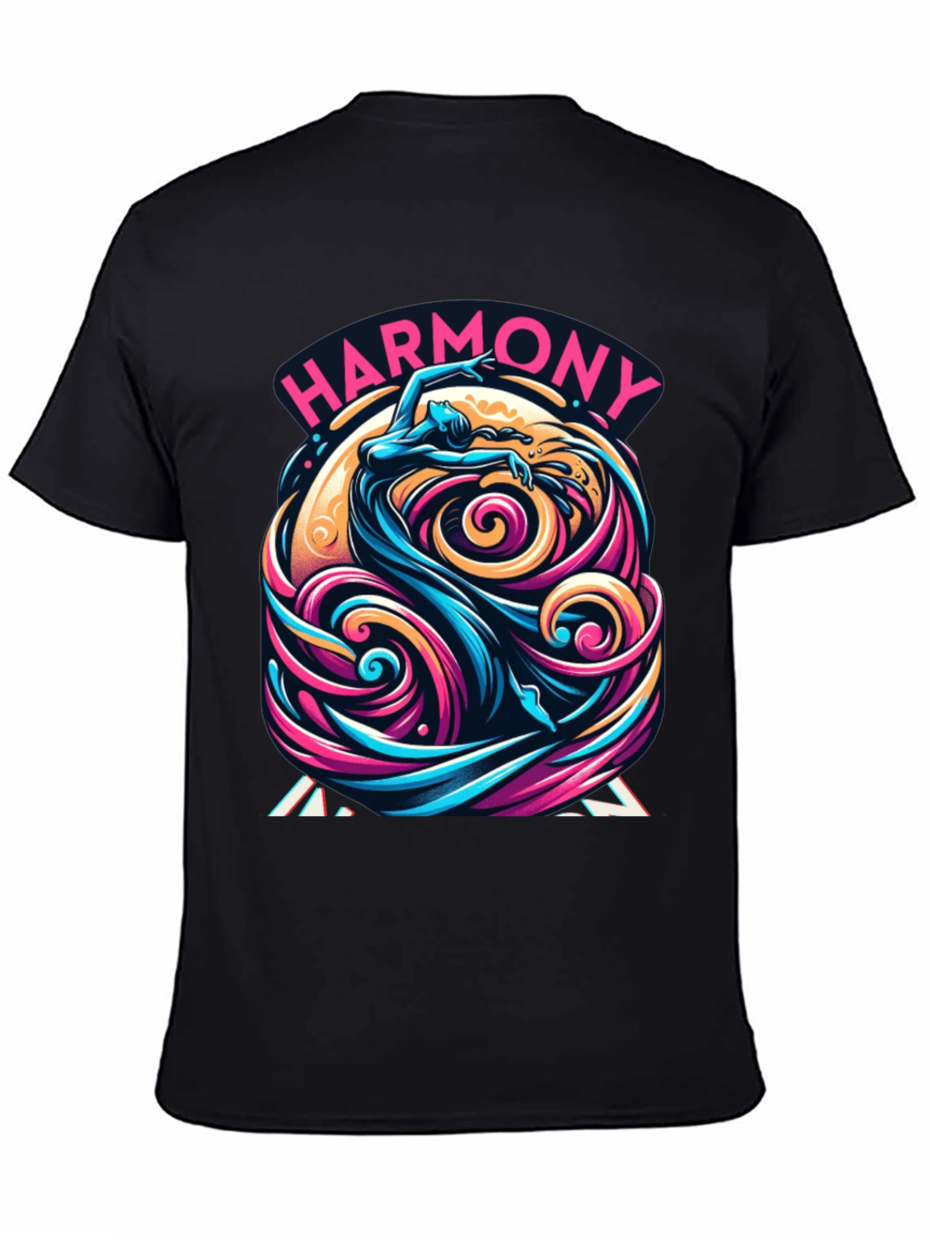 Harmony Flow Graphic Tee - Unique Artistic Design
