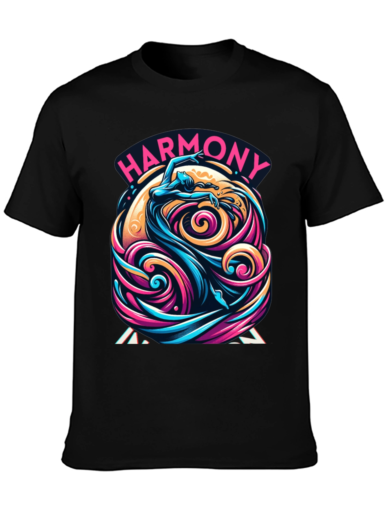 Harmony Flow Graphic Tee - Unique Artistic Design