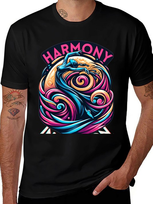 Harmony Flow Graphic Tee - Unique Artistic Design