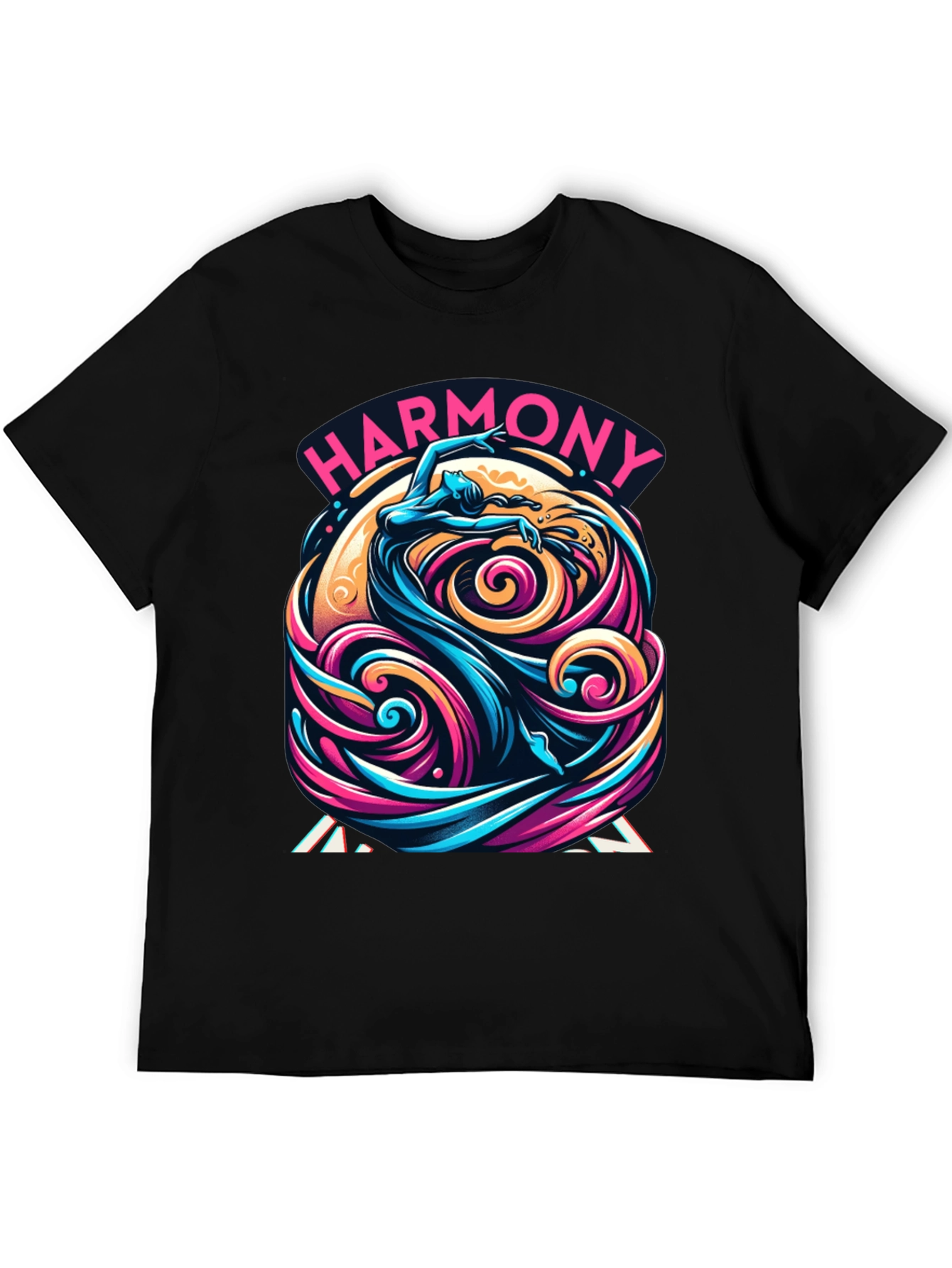 Harmony Flow Graphic Tee - Unique Artistic Design