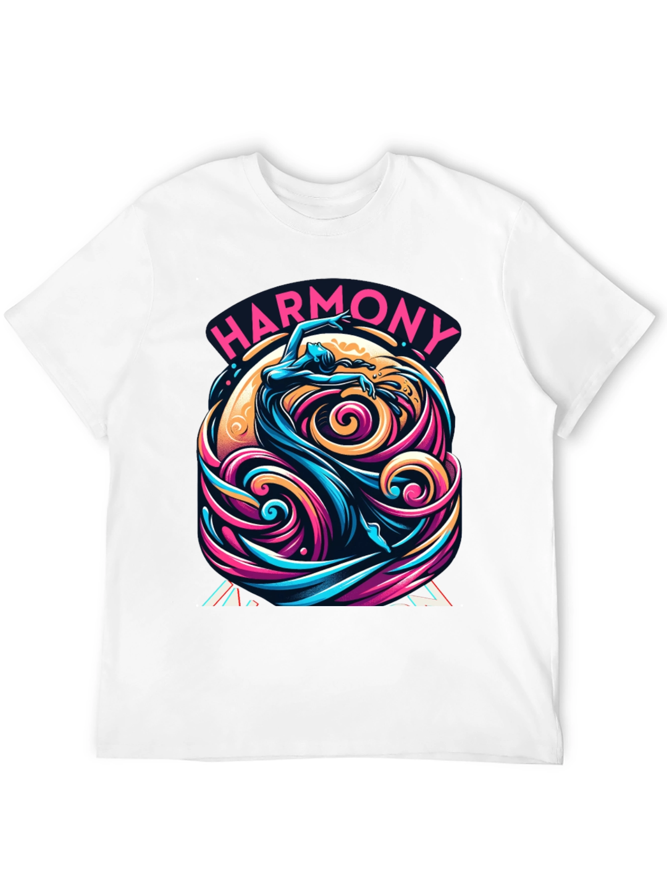 Harmony Flow Graphic Tee - Unique Artistic Design