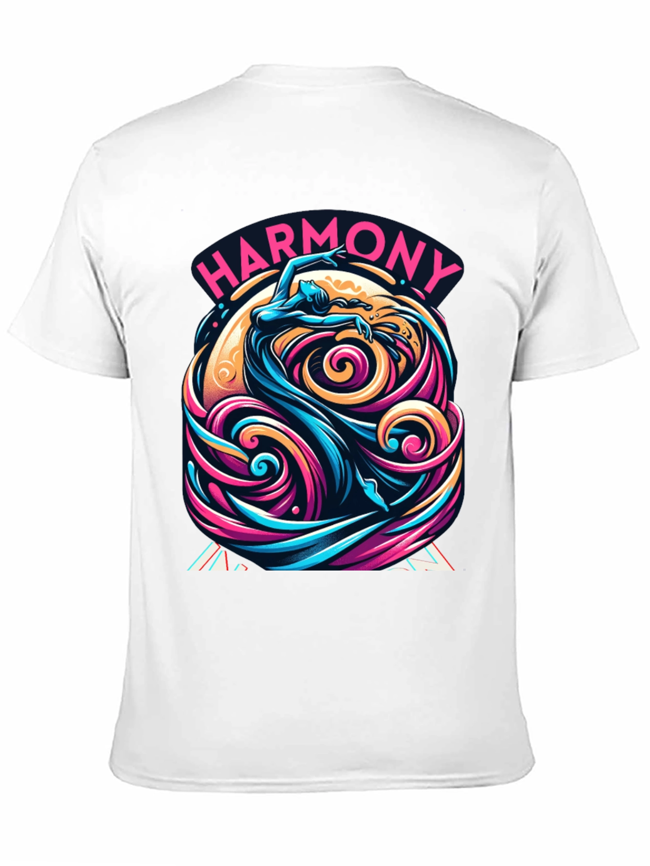 Harmony Flow Graphic Tee - Unique Artistic Design