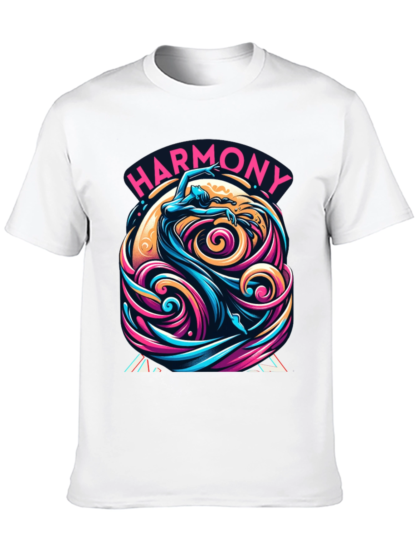 Harmony Flow Graphic Tee - Unique Artistic Design