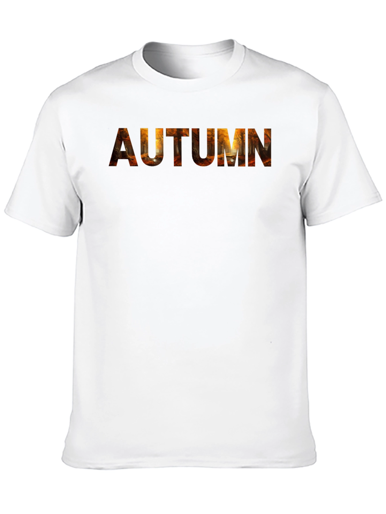 Autumn Themed Black T-Shirt