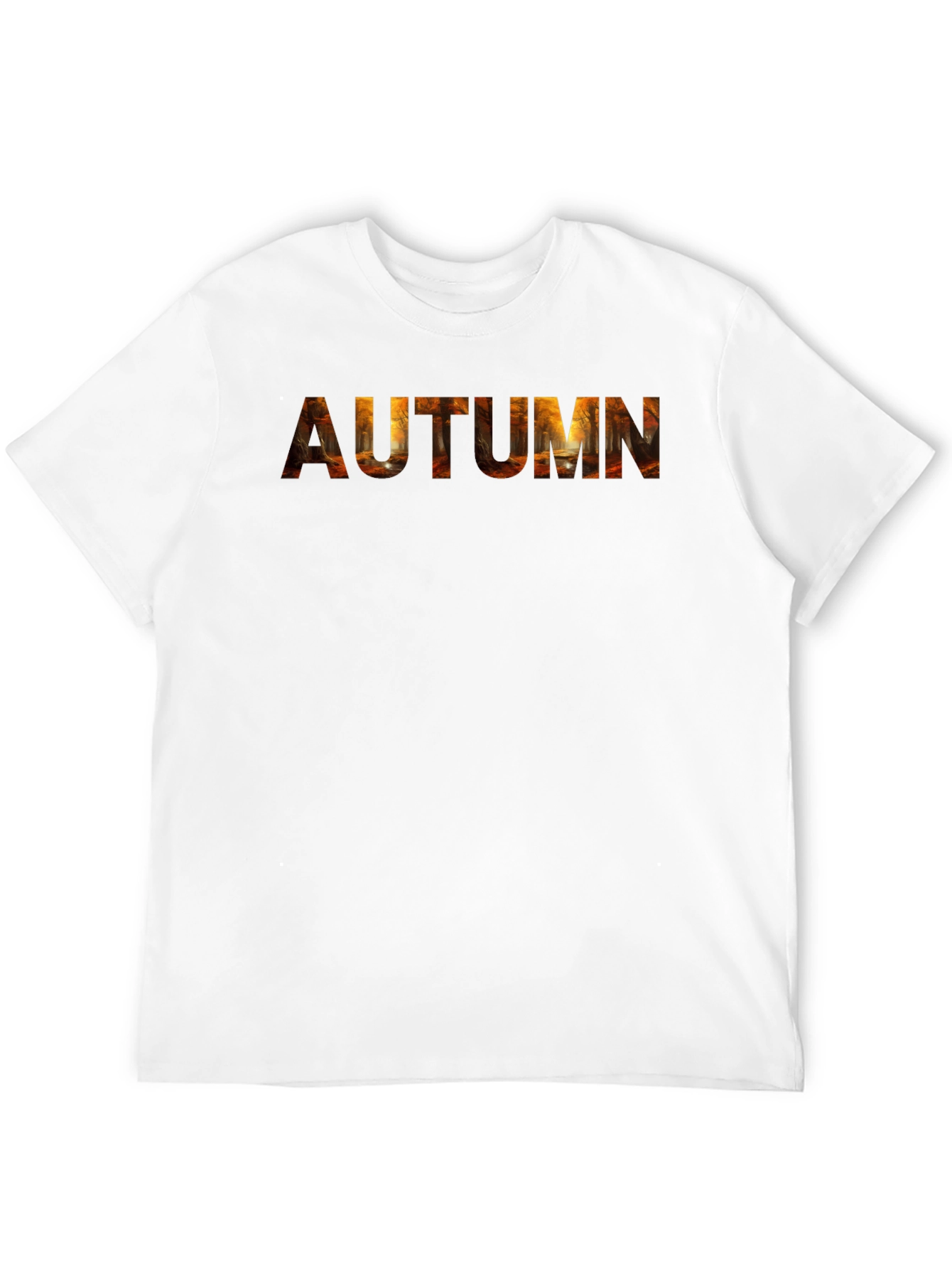 Autumn Themed Black T-Shirt