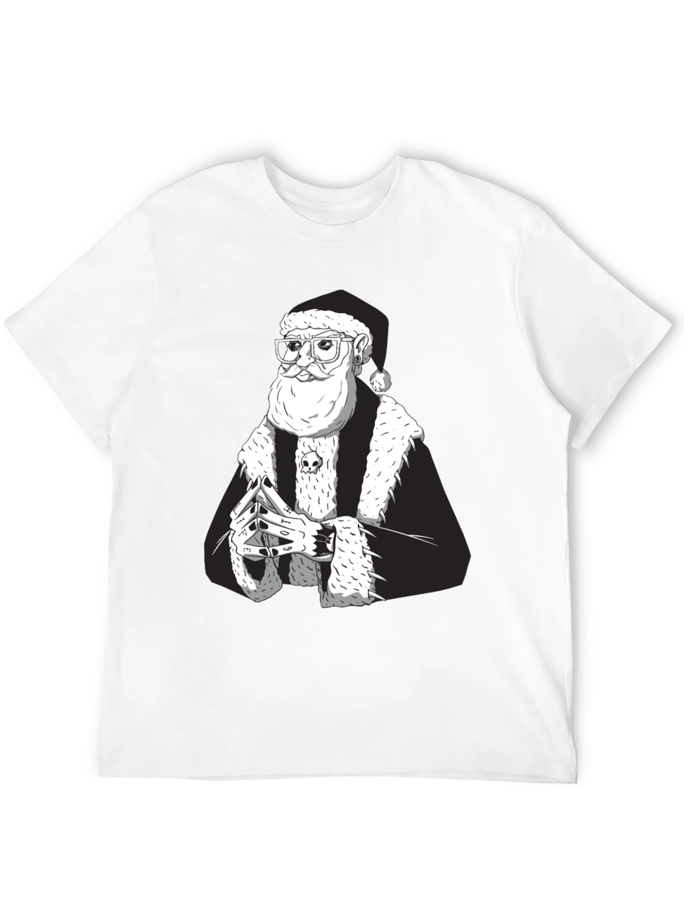 Cool Santa Black T-Shirt