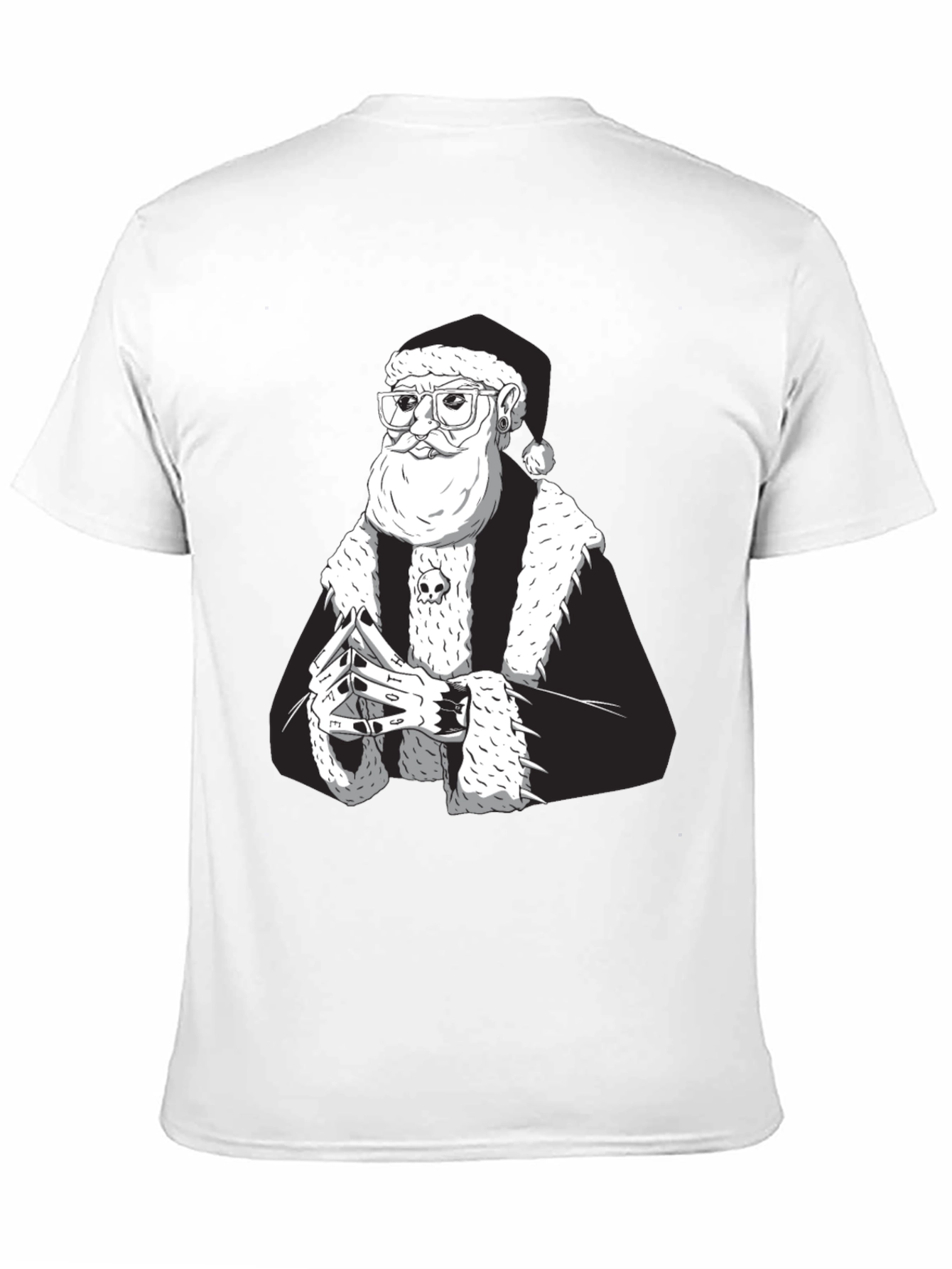 Cool Santa Black T-Shirt
