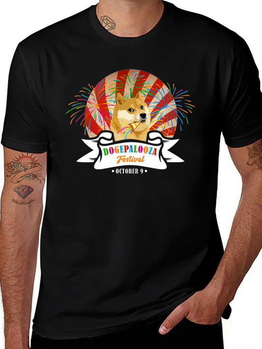 DogePalooza Festival Black T-Shirt October 9th Celebration