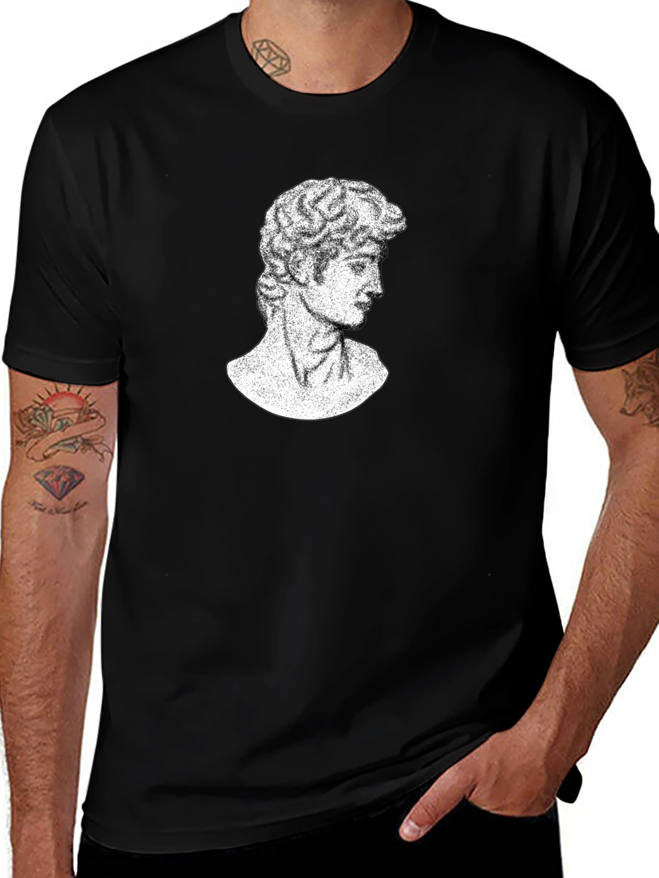 David Bust T-Shirt - Classic Art Graphic Tee