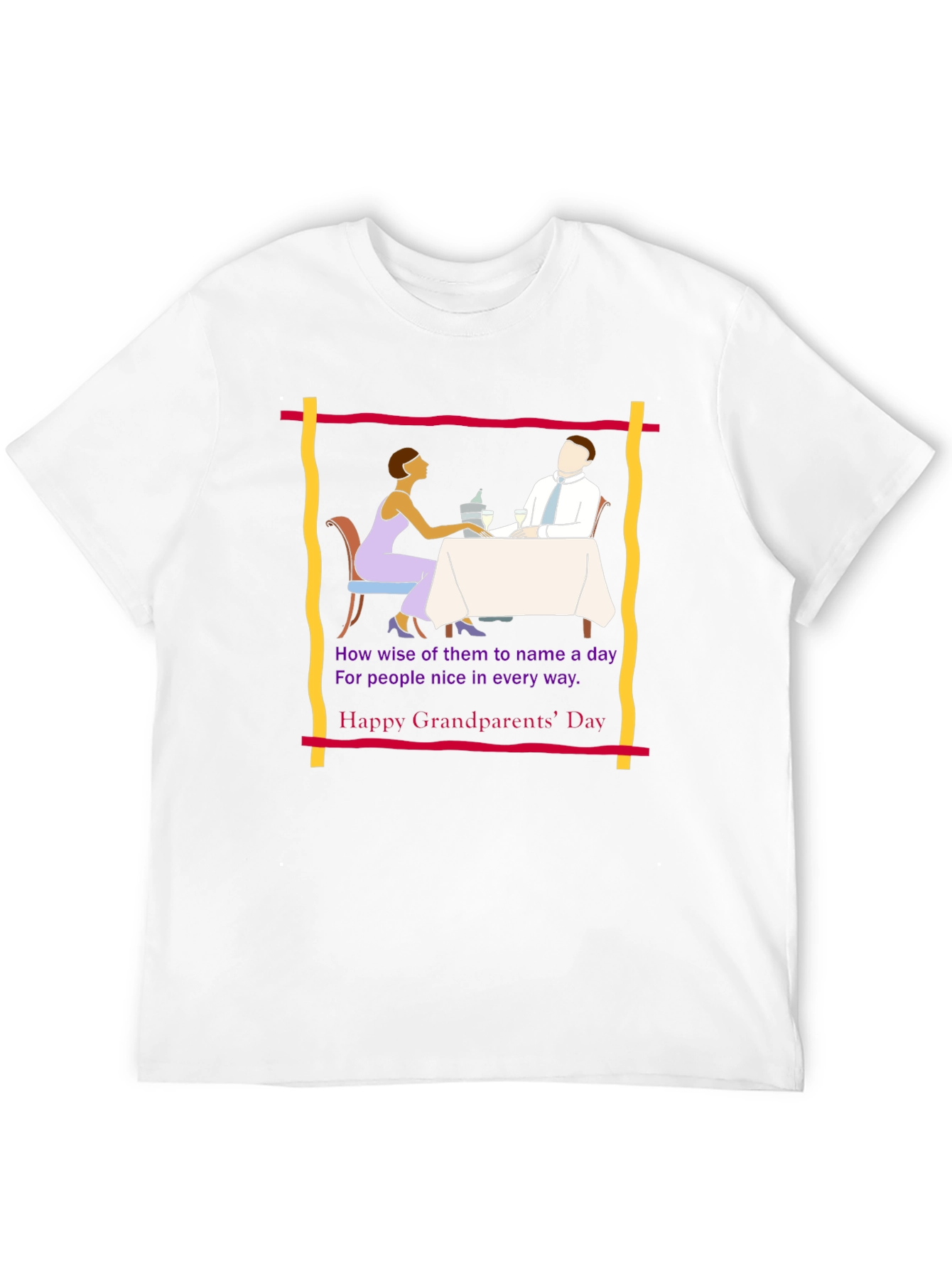 Grandparents Day Tee -  Retro Dinner Design
